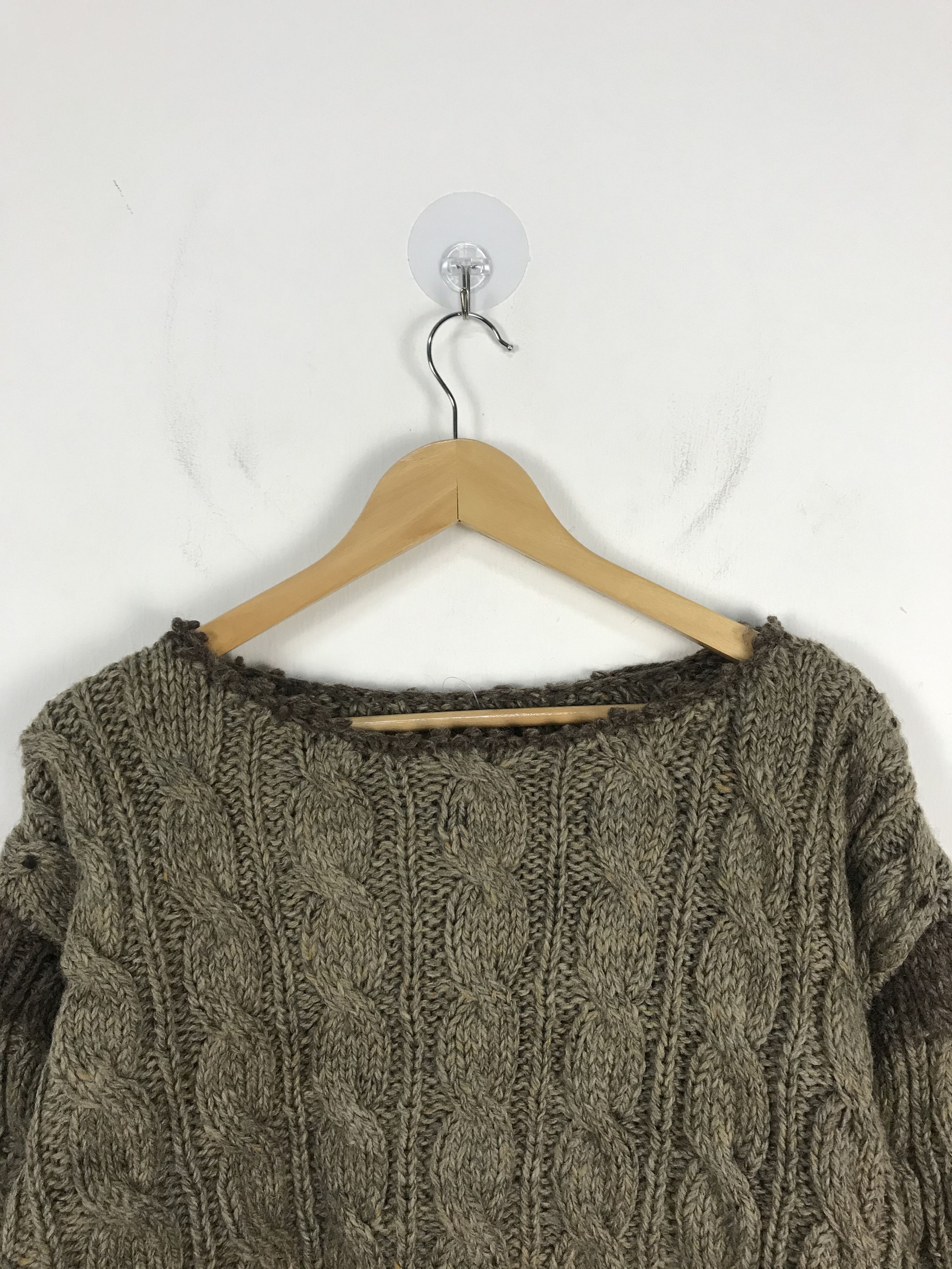 Other Unbrand Giant Braid Cable Stich Knit Sweater #3013 Size US XL / EU 56 / 4 - 2 Thumbnail