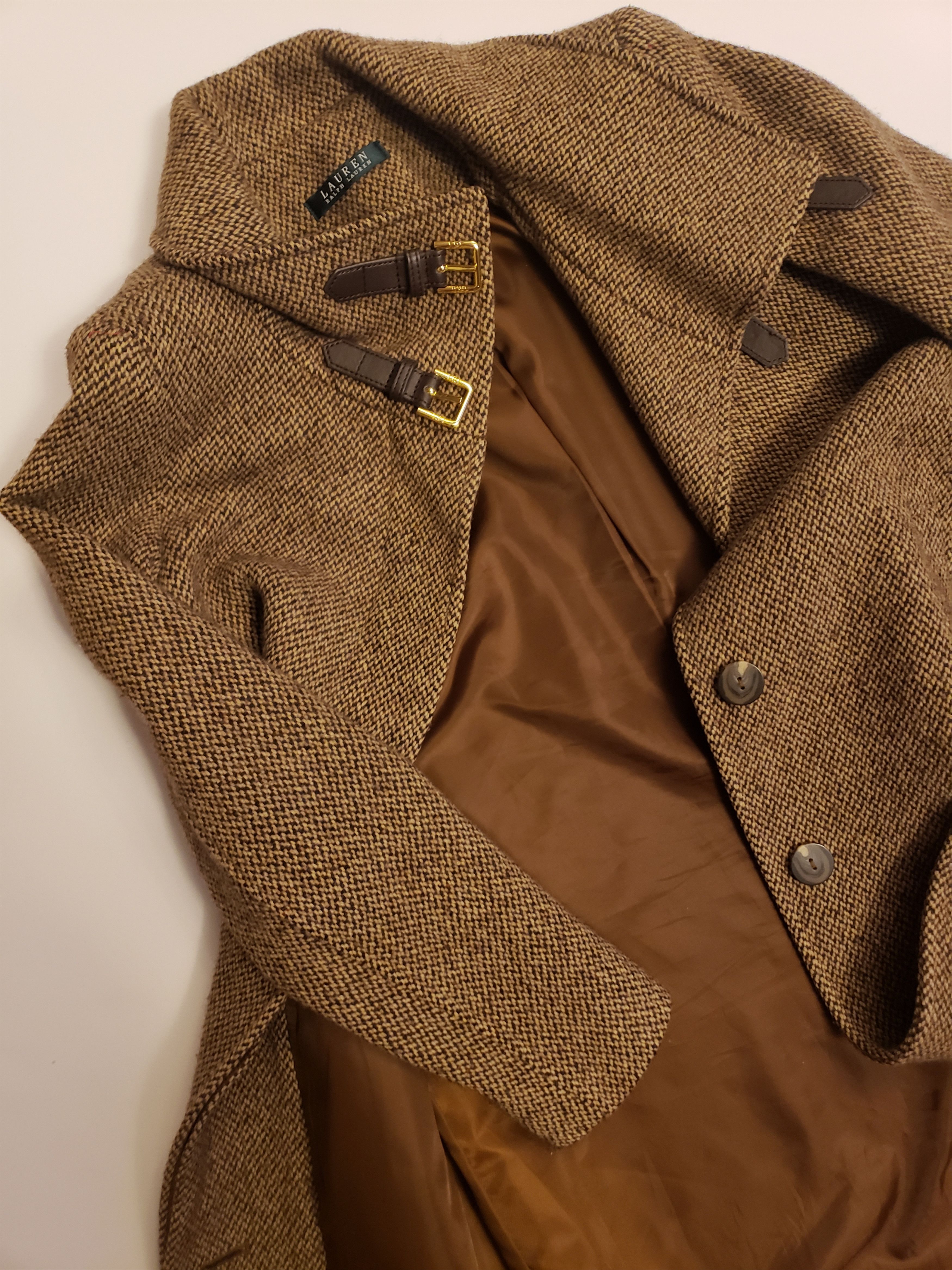 Lauren Ralph Lauren Tweed Heavyweight Coat Size XS / US 0-2 / IT 36-38 - 4 Thumbnail