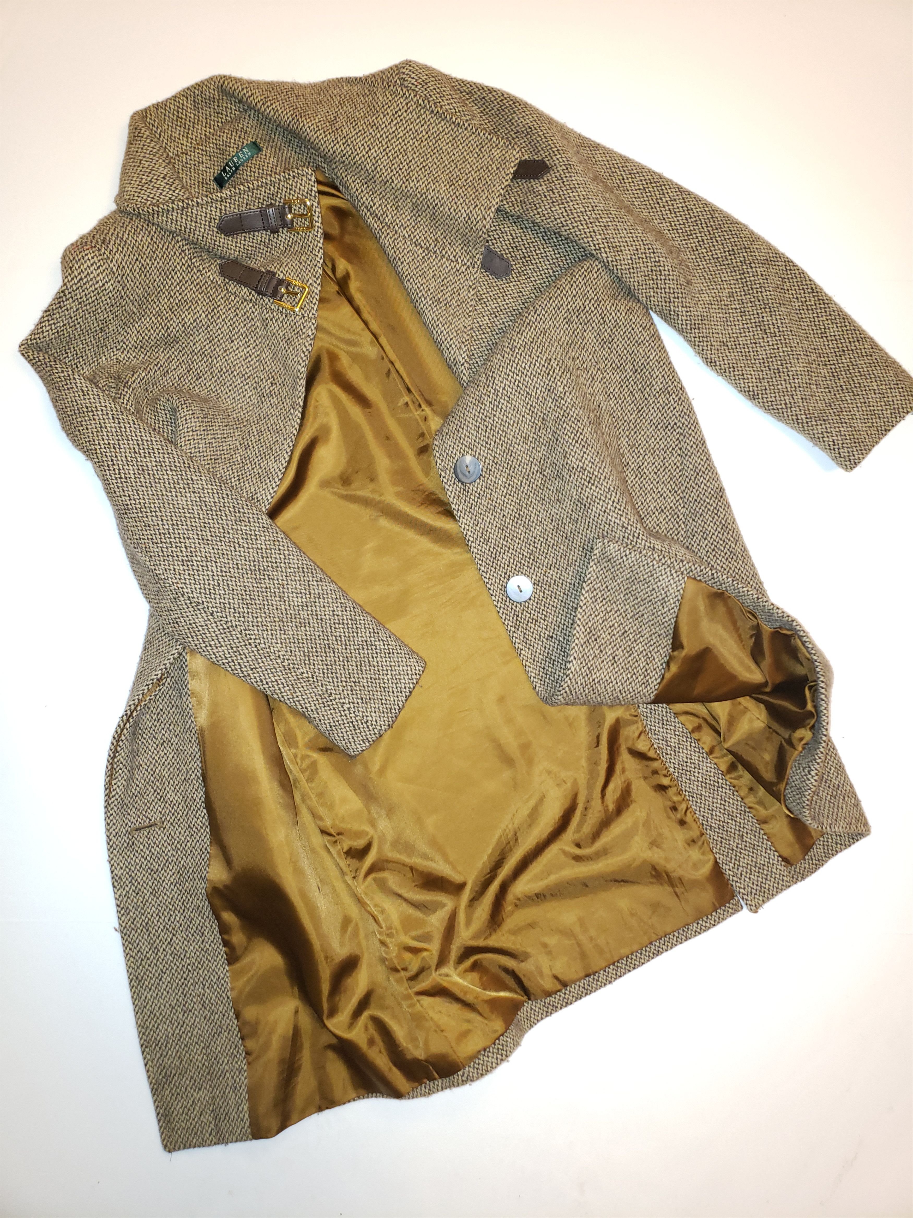 Lauren Ralph Lauren Tweed Heavyweight Coat Size XS / US 0-2 / IT 36-38 - 1 Thumbnail