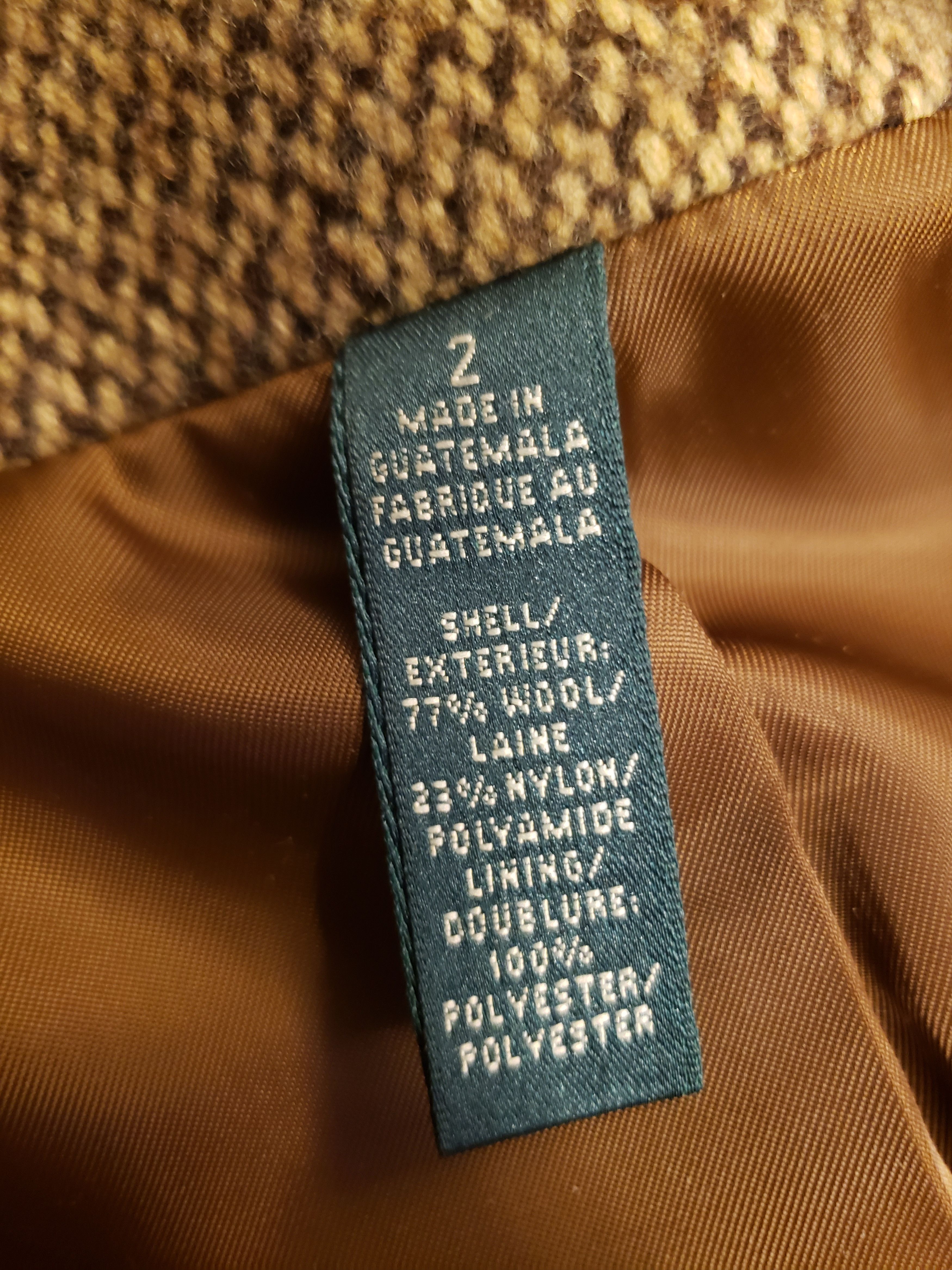 Lauren Ralph Lauren Tweed Heavyweight Coat Size XS / US 0-2 / IT 36-38 - 17 Thumbnail