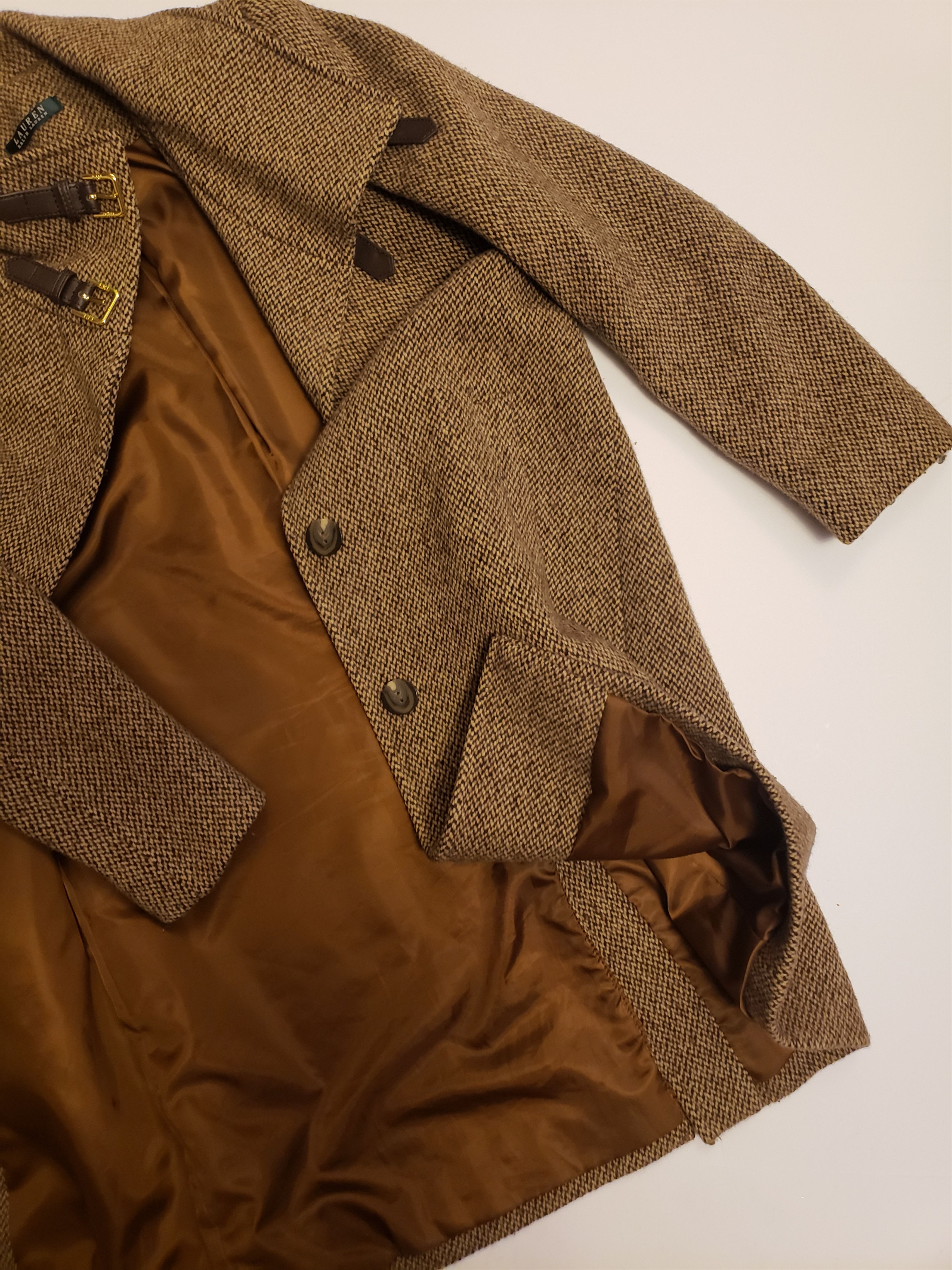 Lauren Ralph Lauren Tweed Heavyweight Coat Size XS / US 0-2 / IT 36-38 - 5 Thumbnail