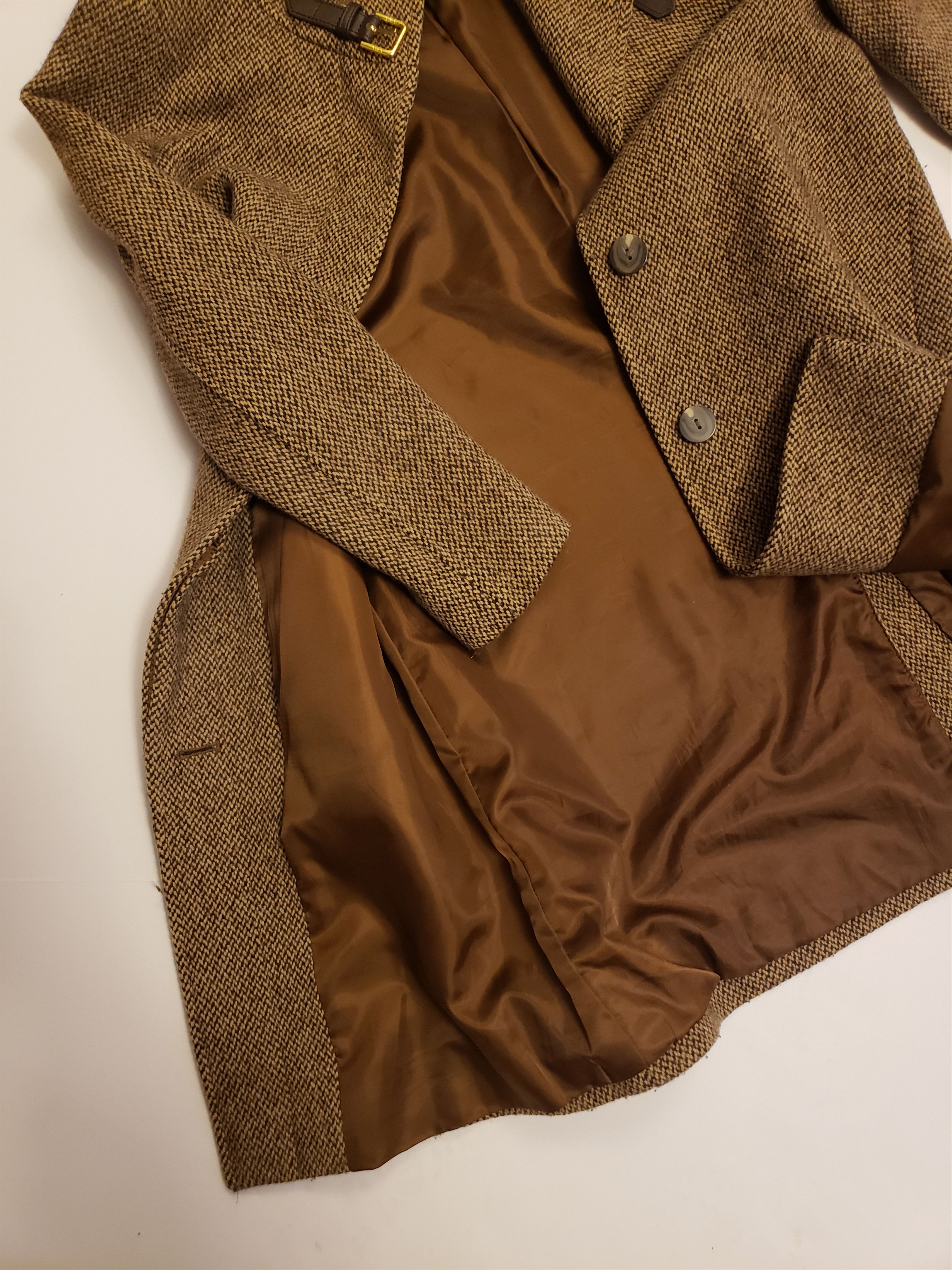 Lauren Ralph Lauren Tweed Heavyweight Coat Size XS / US 0-2 / IT 36-38 - 6 Thumbnail