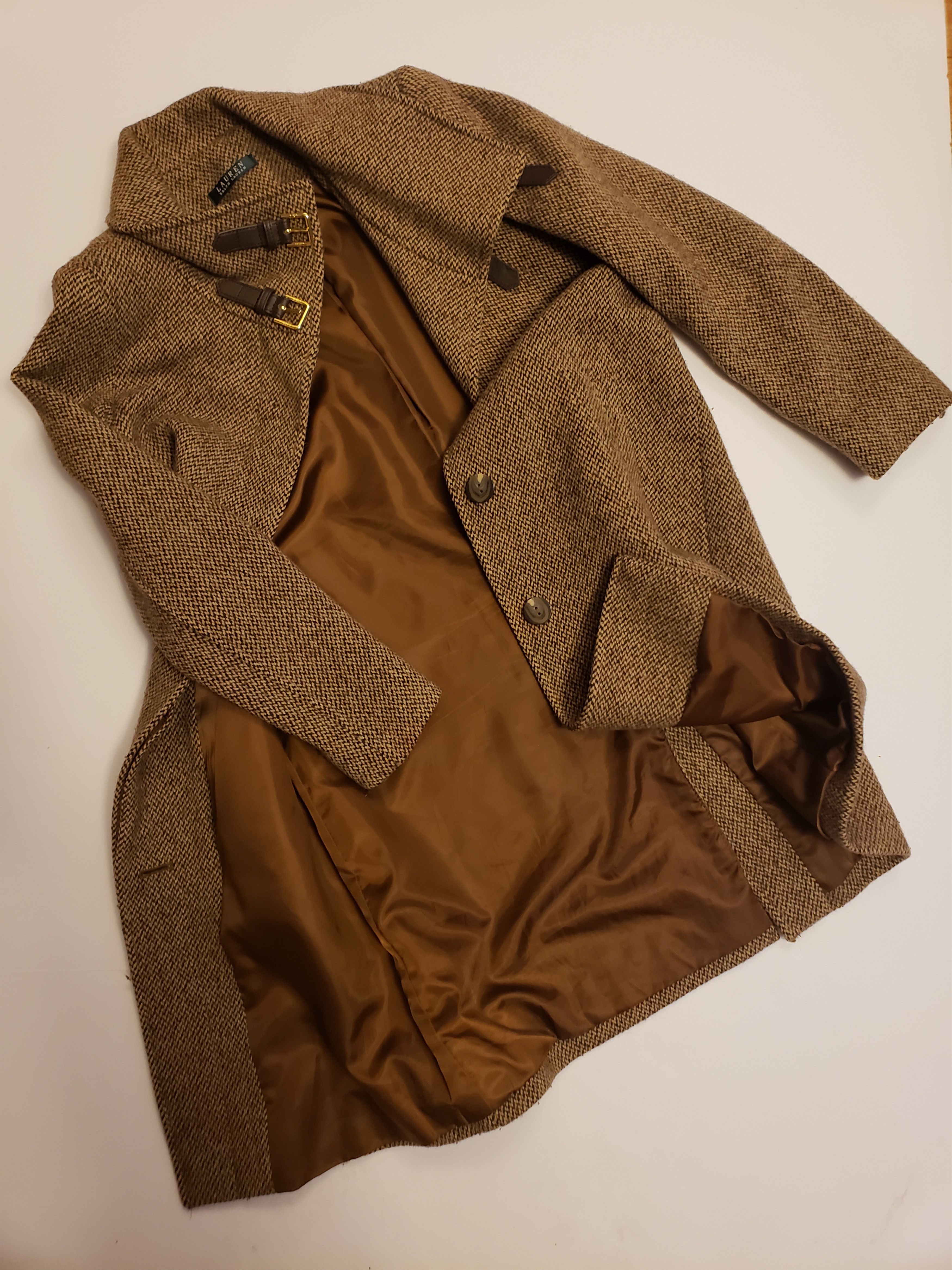 Lauren Ralph Lauren Tweed Heavyweight Coat Size XS / US 0-2 / IT 36-38 - 8 Thumbnail