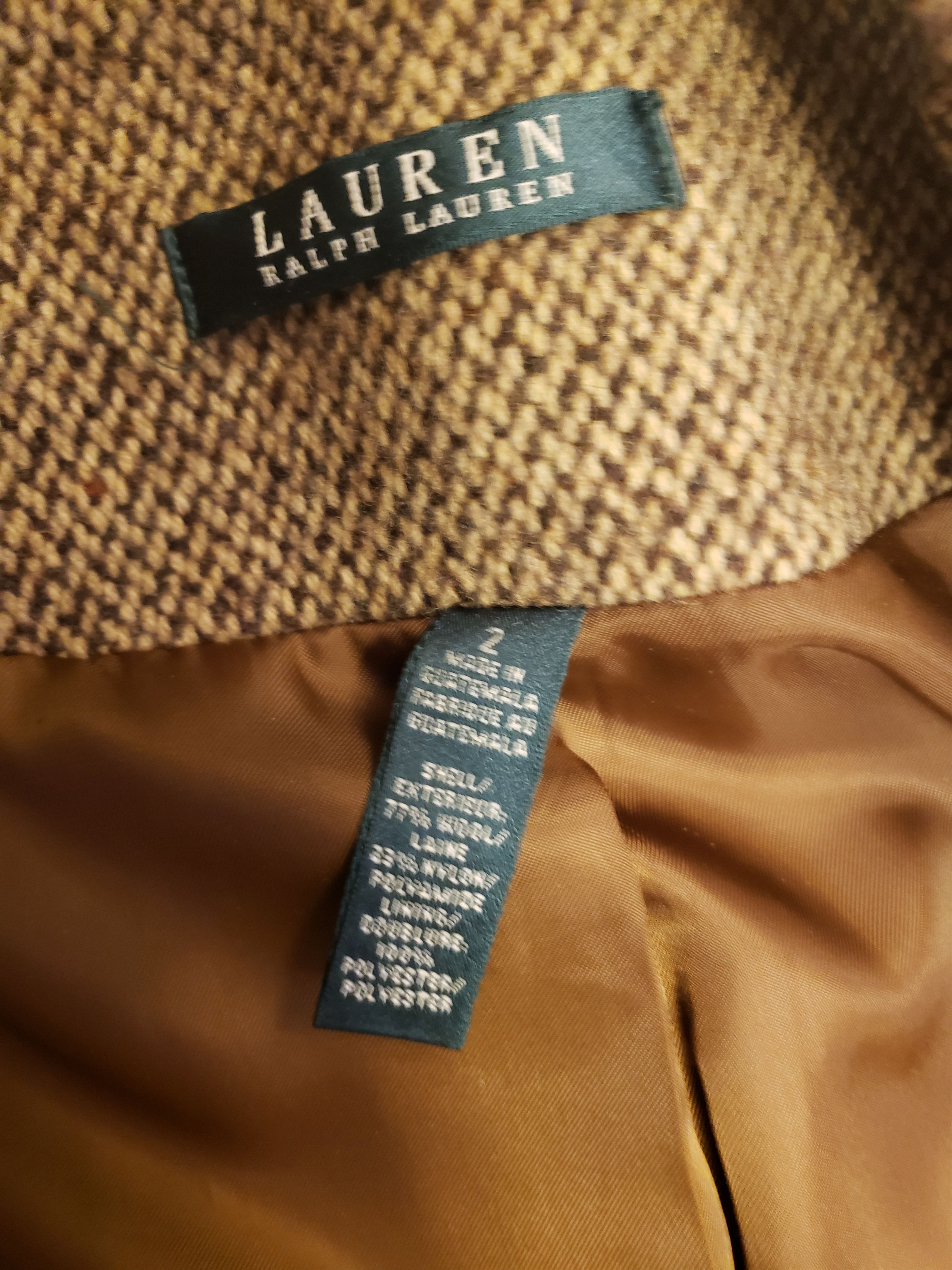 Lauren Ralph Lauren Tweed Heavyweight Coat Size XS / US 0-2 / IT 36-38 - 18 Thumbnail