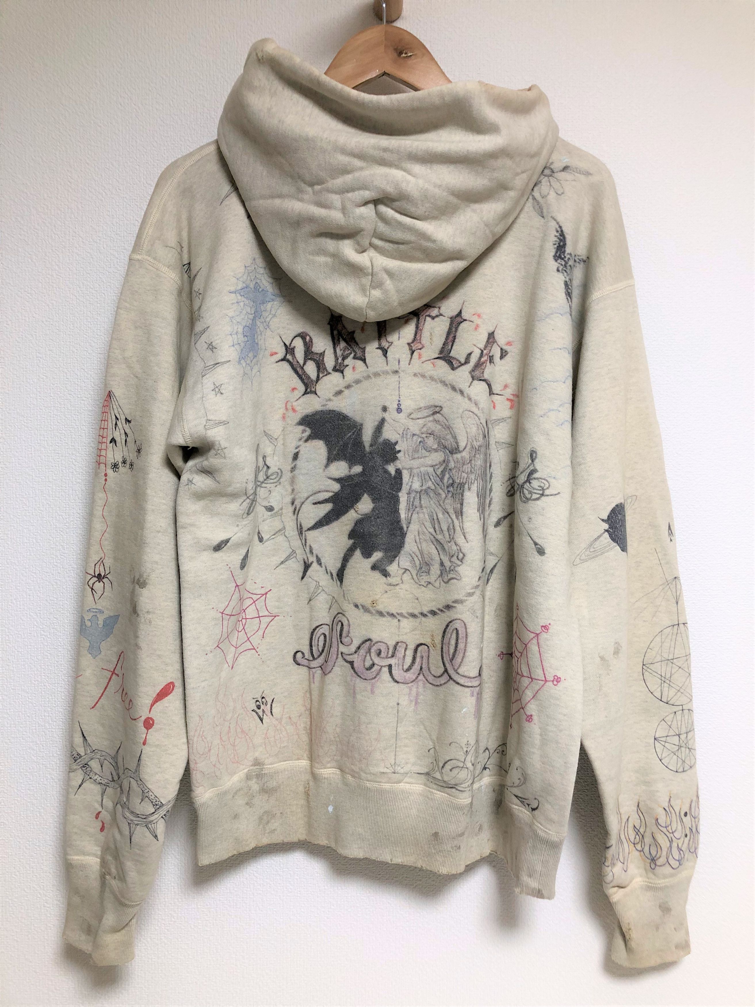 Saint Michael SAINT MICHAEL Mxxxxxx Dr.woo Graffiti hoodie new L | Grailed