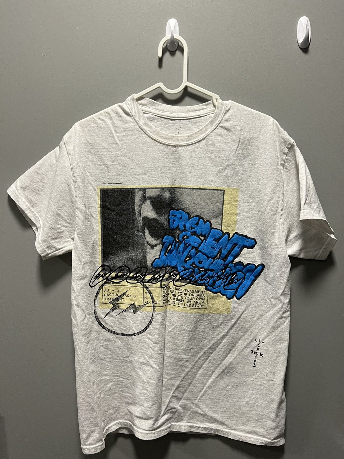 Travis Scott Cactus Jack for Fragment Manifest Tee | Grailed