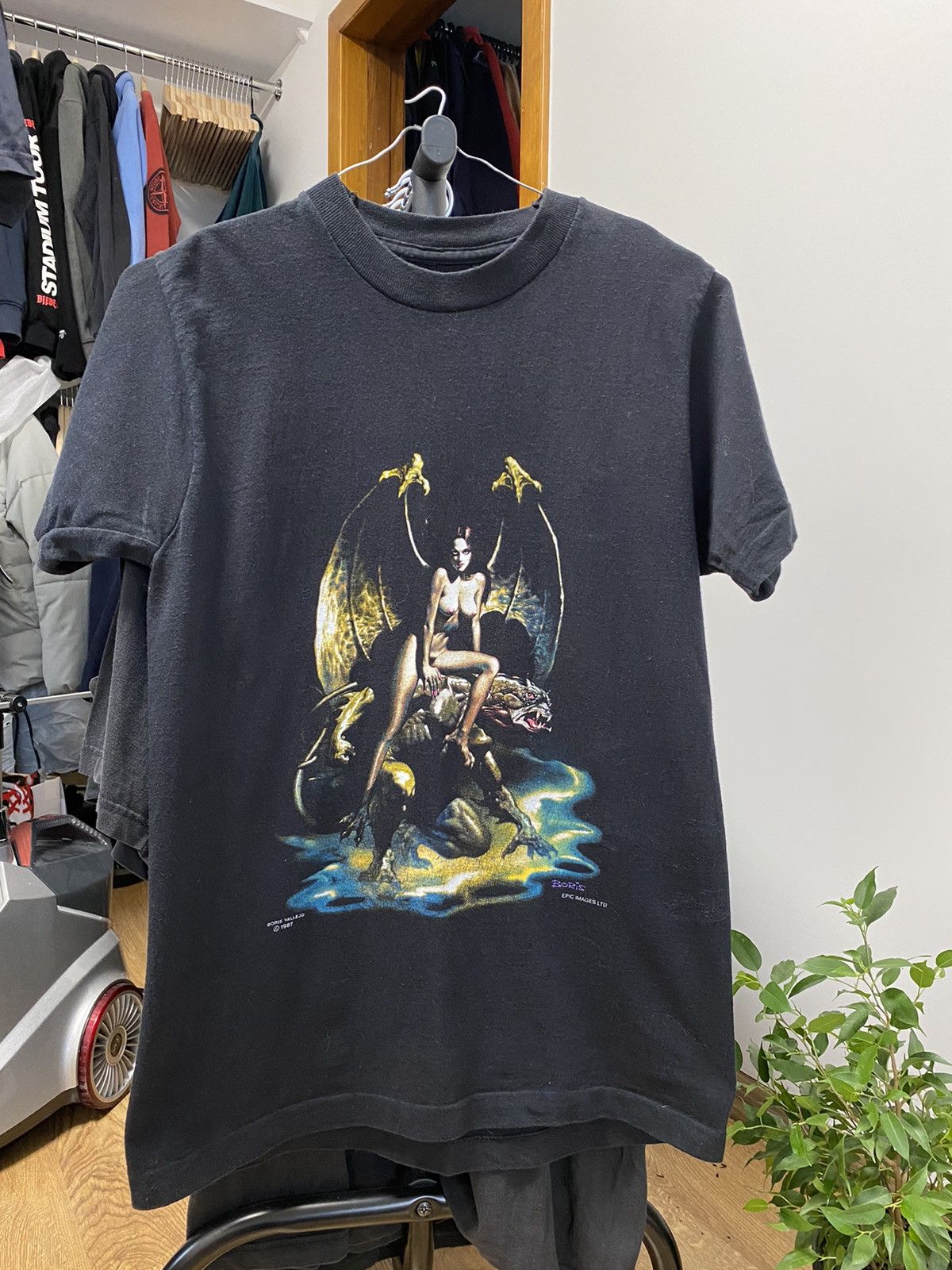 Vintage Vintage Boris Vallejo T-shirt 1987 very rare art tee | Grailed