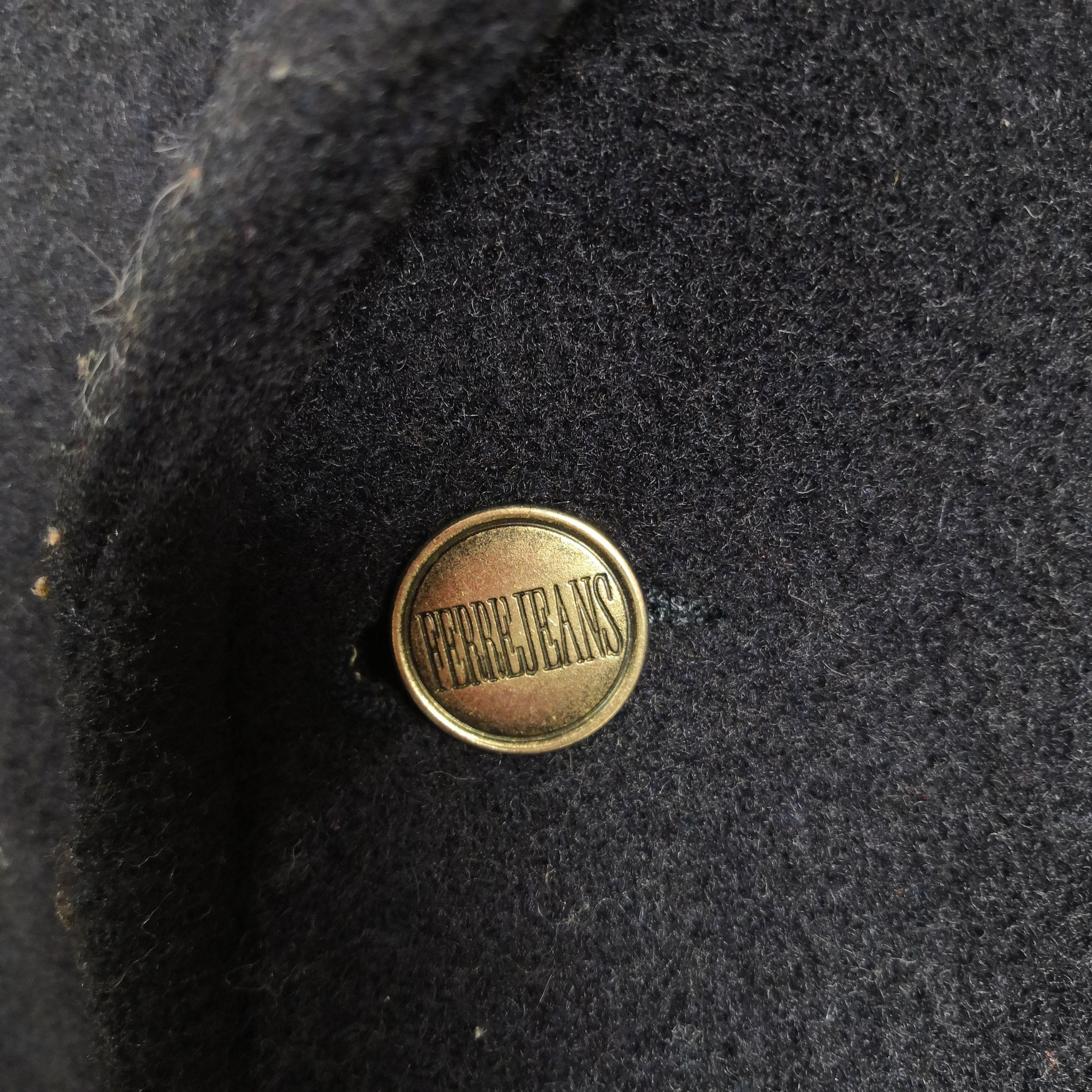 Ferre × Vintage Vintage Ferre Jeans Jacket Wool Long Jacket | BS54336. Size US L / EU 52-54 / 3 - 5 Thumbnail