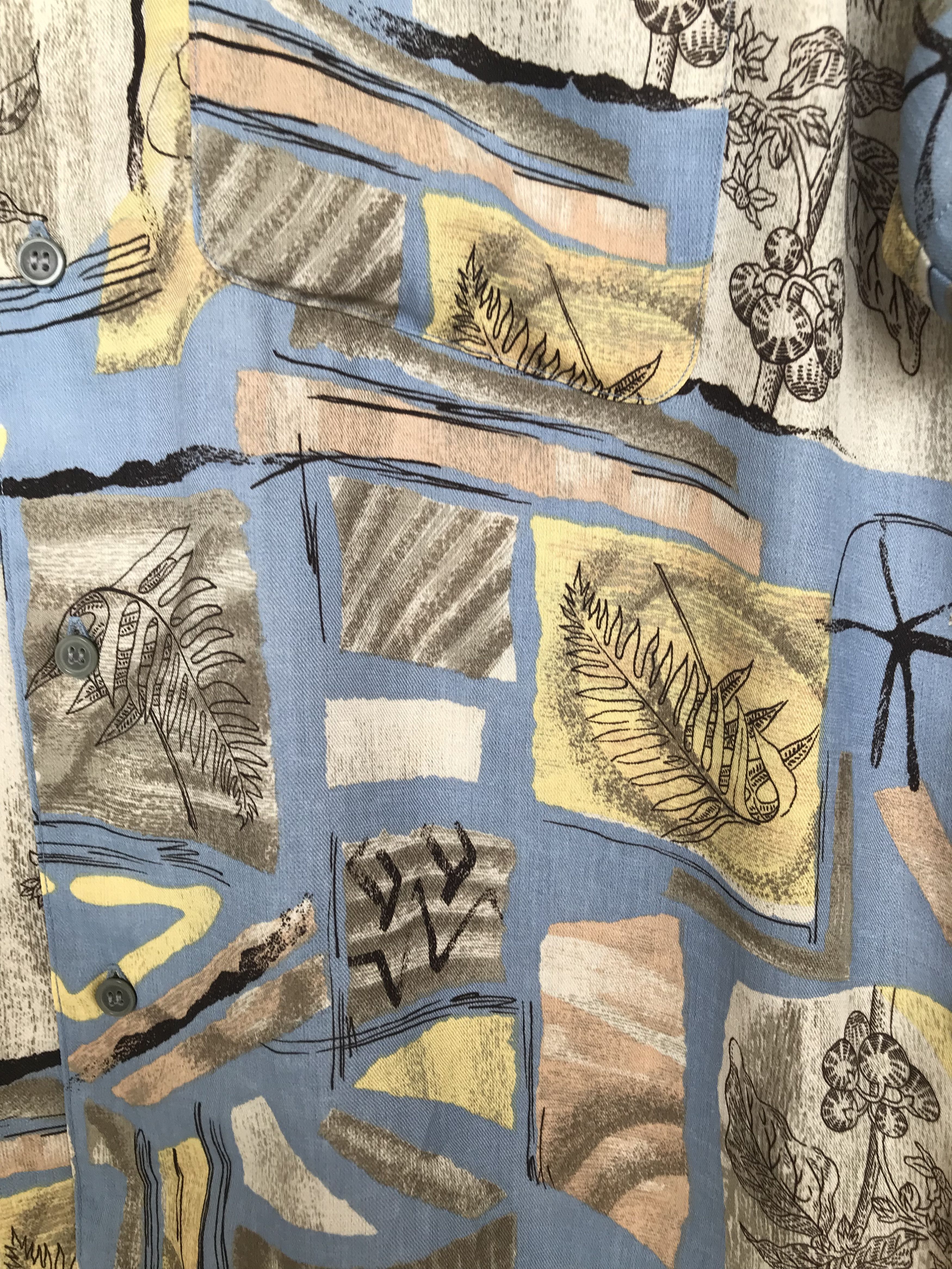 Japanese Brand Japanese Brand KEY LARGO Abstract Geometry Art Button Down Size US L / EU 52-54 / 3 - 8 Thumbnail
