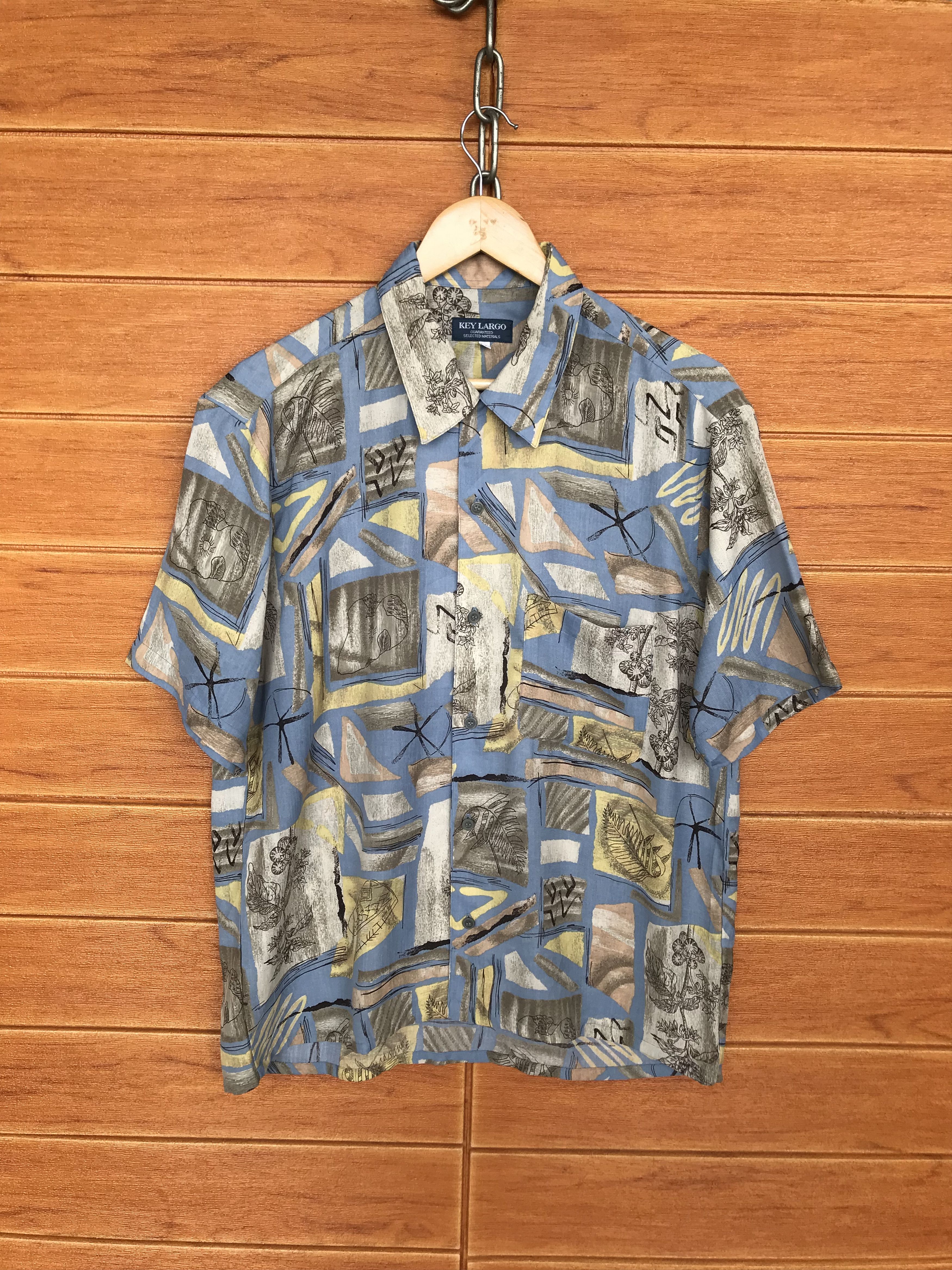 Japanese Brand Japanese Brand KEY LARGO Abstract Geometry Art Button Down Size US L / EU 52-54 / 3 - 2 Thumbnail
