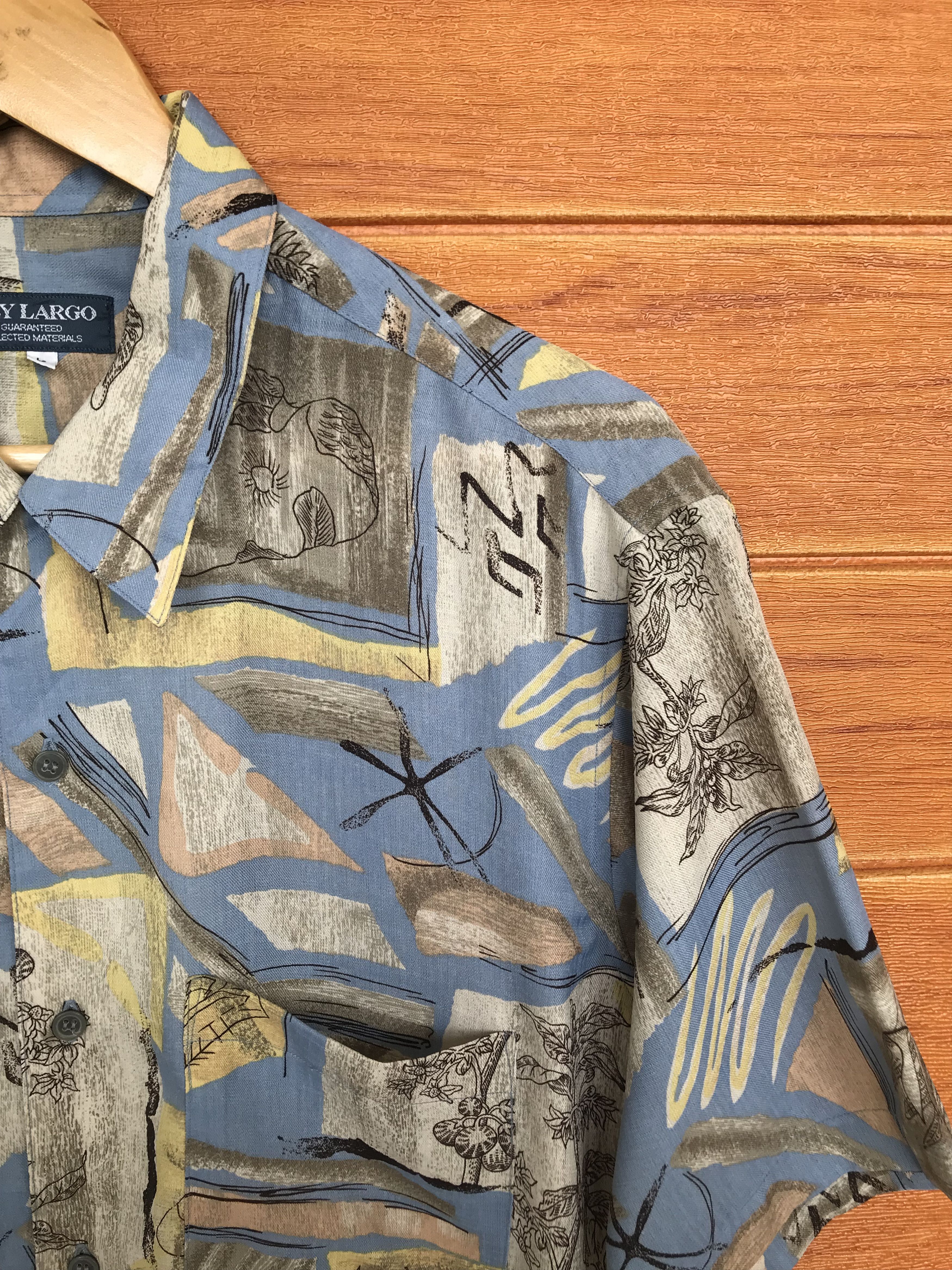 Japanese Brand Japanese Brand KEY LARGO Abstract Geometry Art Button Down Size US L / EU 52-54 / 3 - 3 Thumbnail