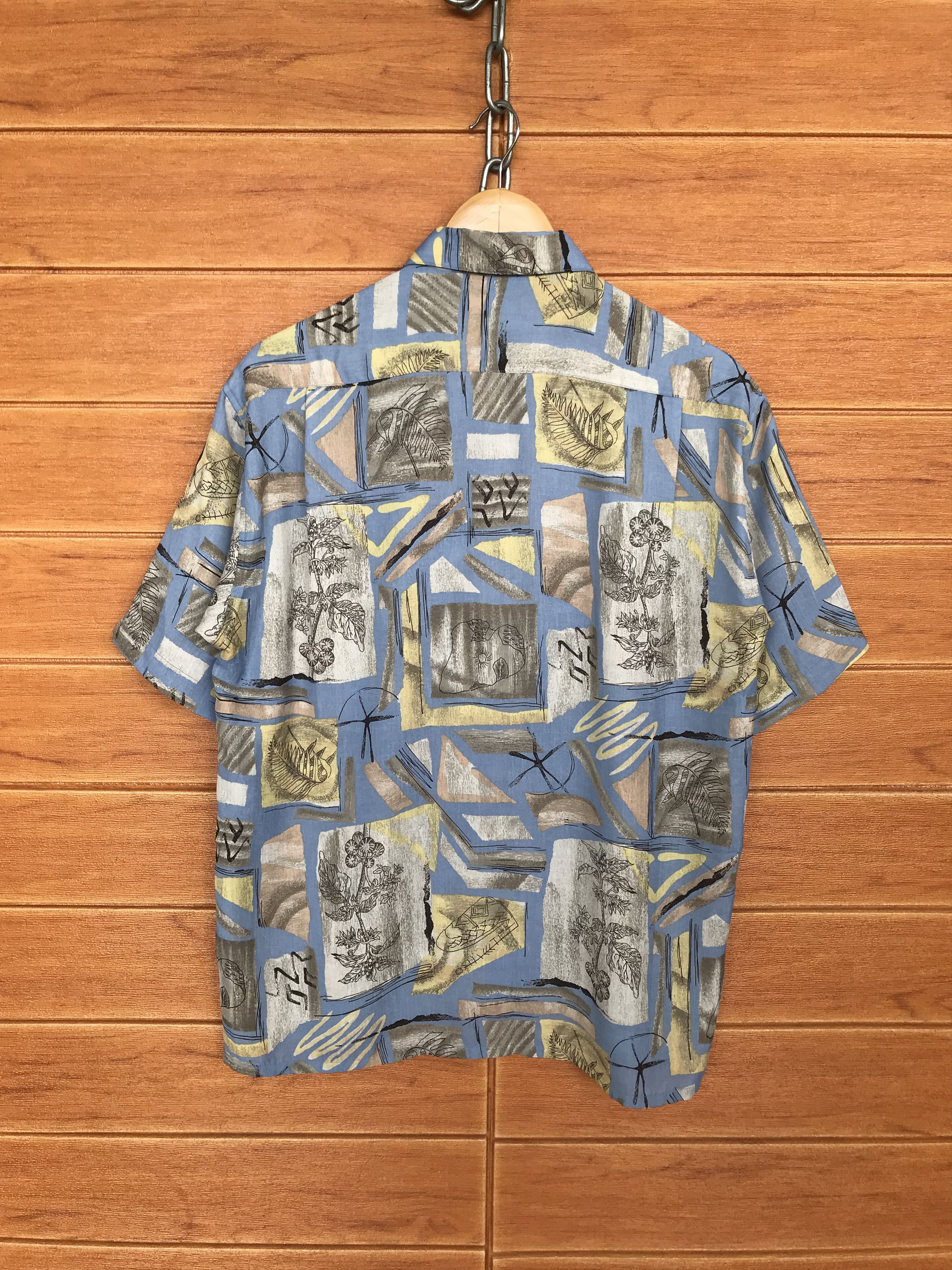 Japanese Brand Japanese Brand KEY LARGO Abstract Geometry Art Button Down Size US L / EU 52-54 / 3 - 9 Thumbnail