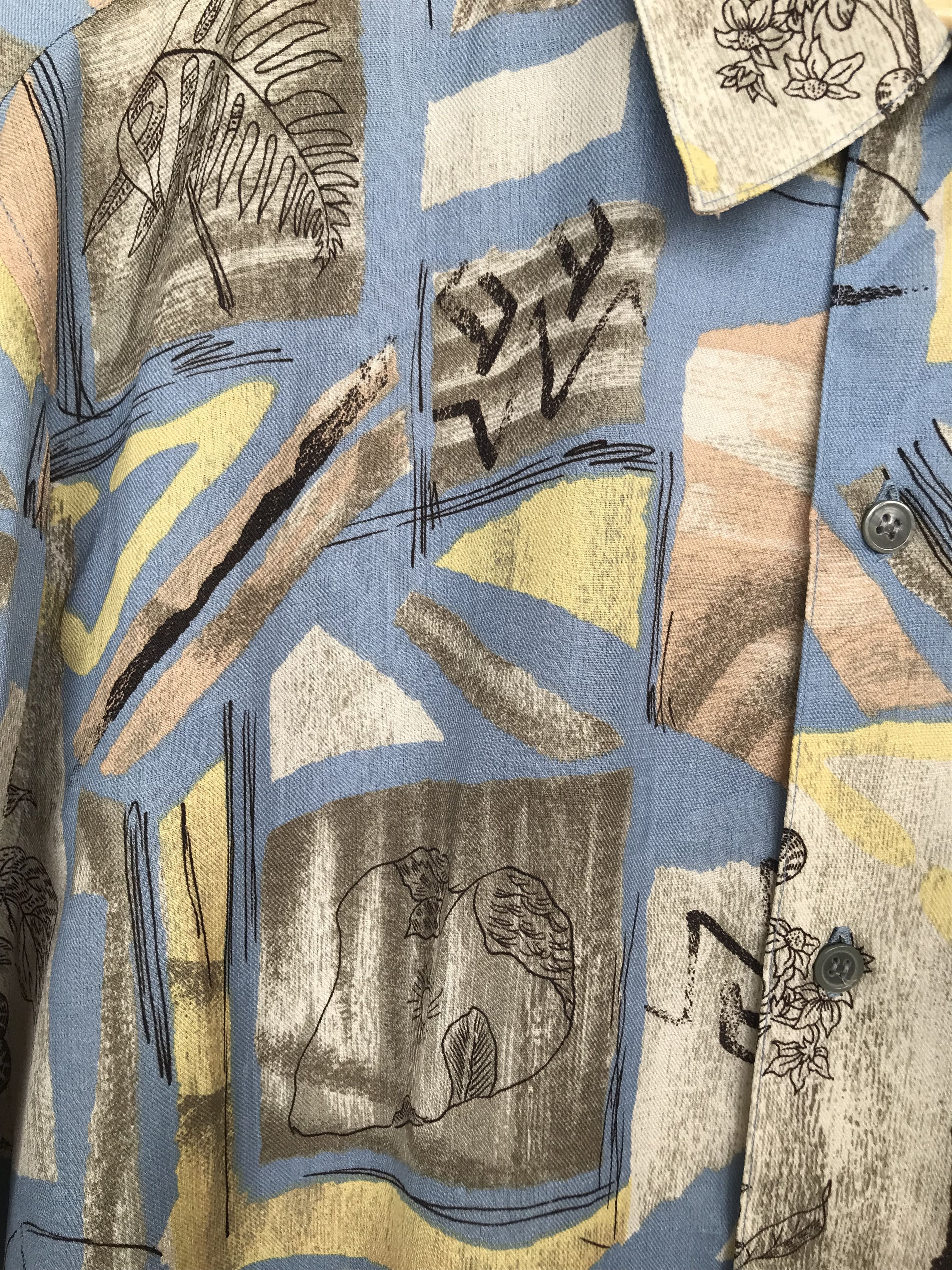 Japanese Brand Japanese Brand KEY LARGO Abstract Geometry Art Button Down Size US L / EU 52-54 / 3 - 7 Thumbnail
