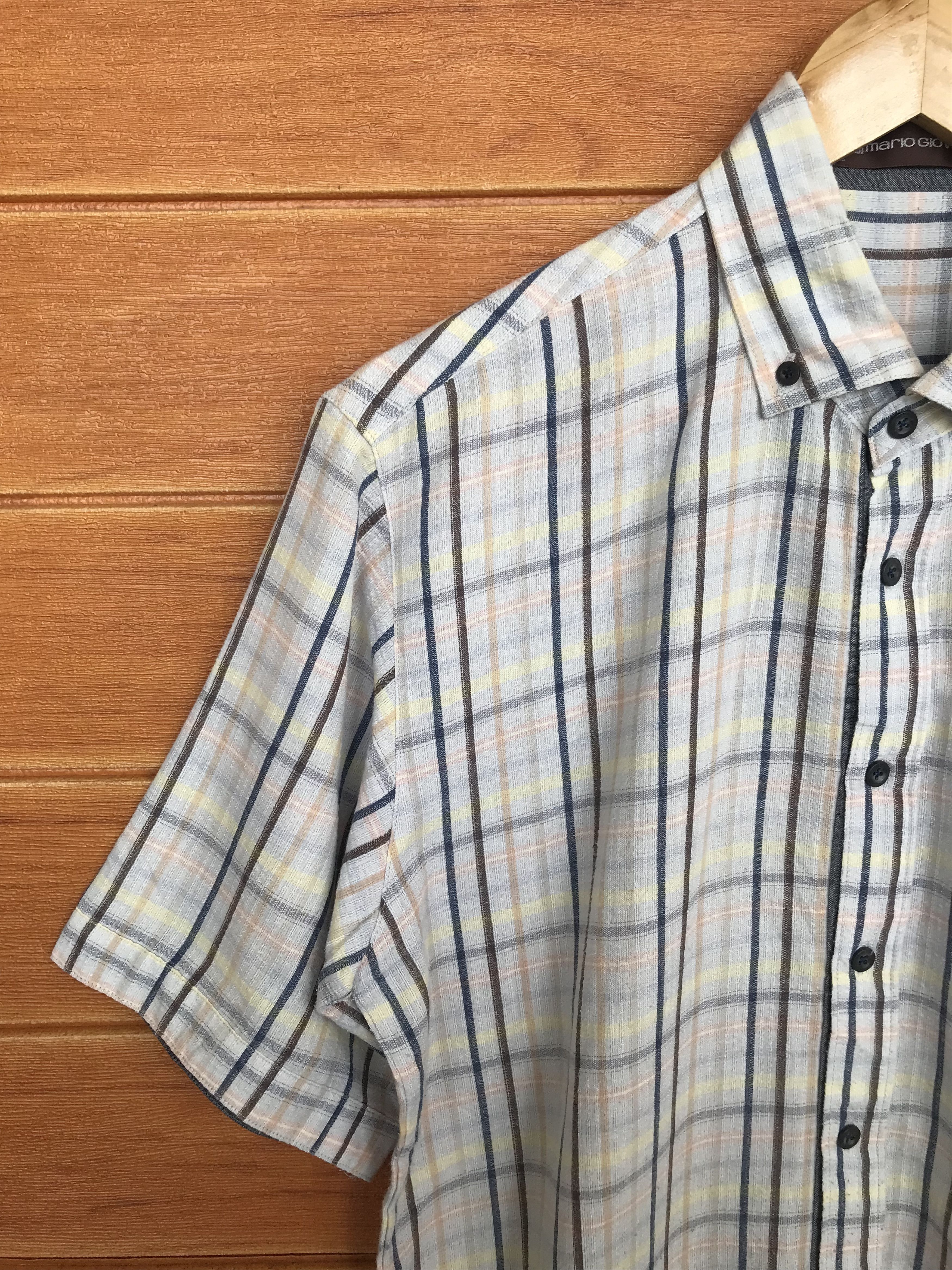 Vintage Vintage MARIO GIOVANNI Checkered Plaid Button Down Shirt Size US M / EU 48-50 / 2 - 5 Thumbnail