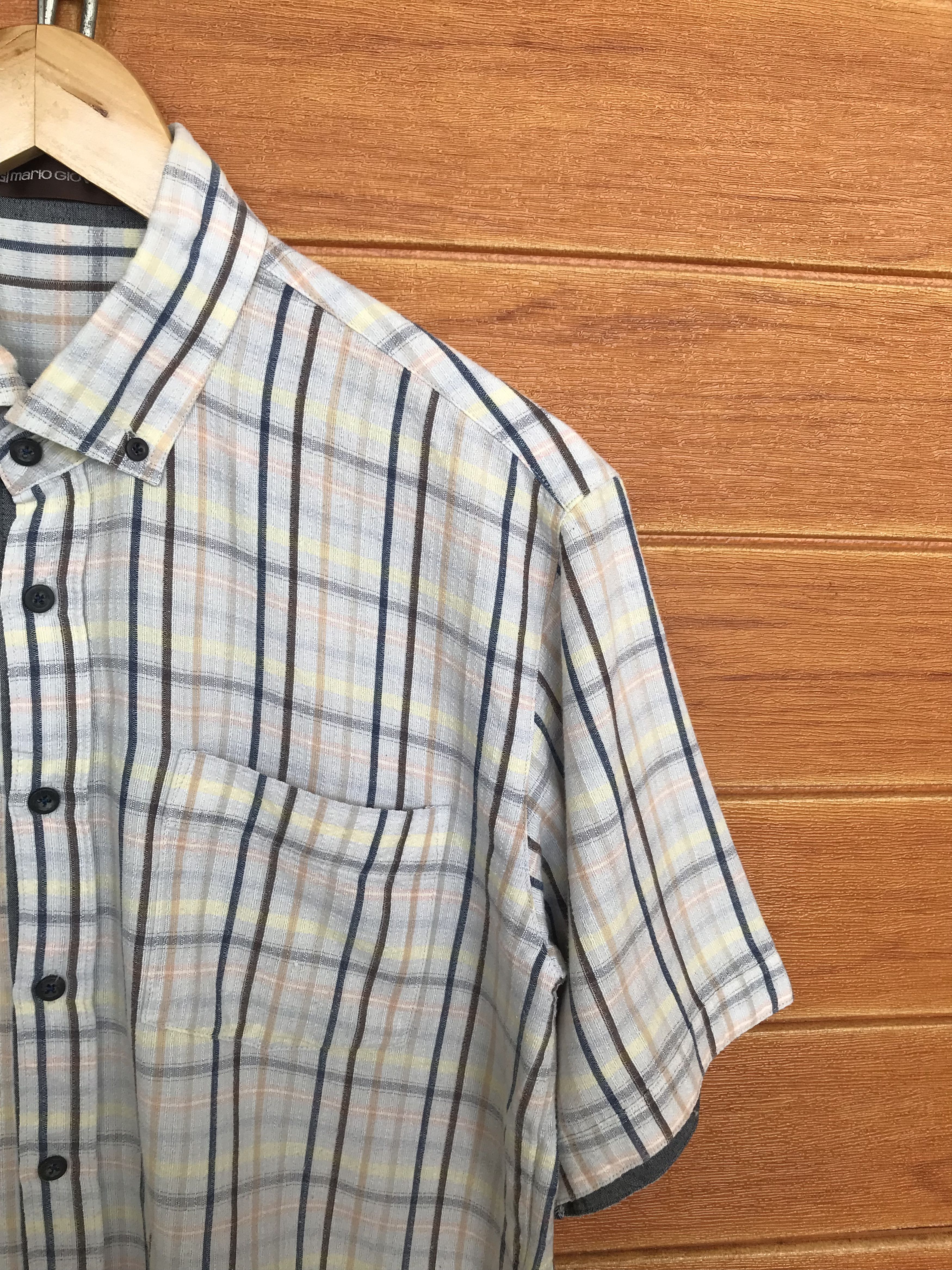 Vintage Vintage MARIO GIOVANNI Checkered Plaid Button Down Shirt Size US M / EU 48-50 / 2 - 4 Thumbnail