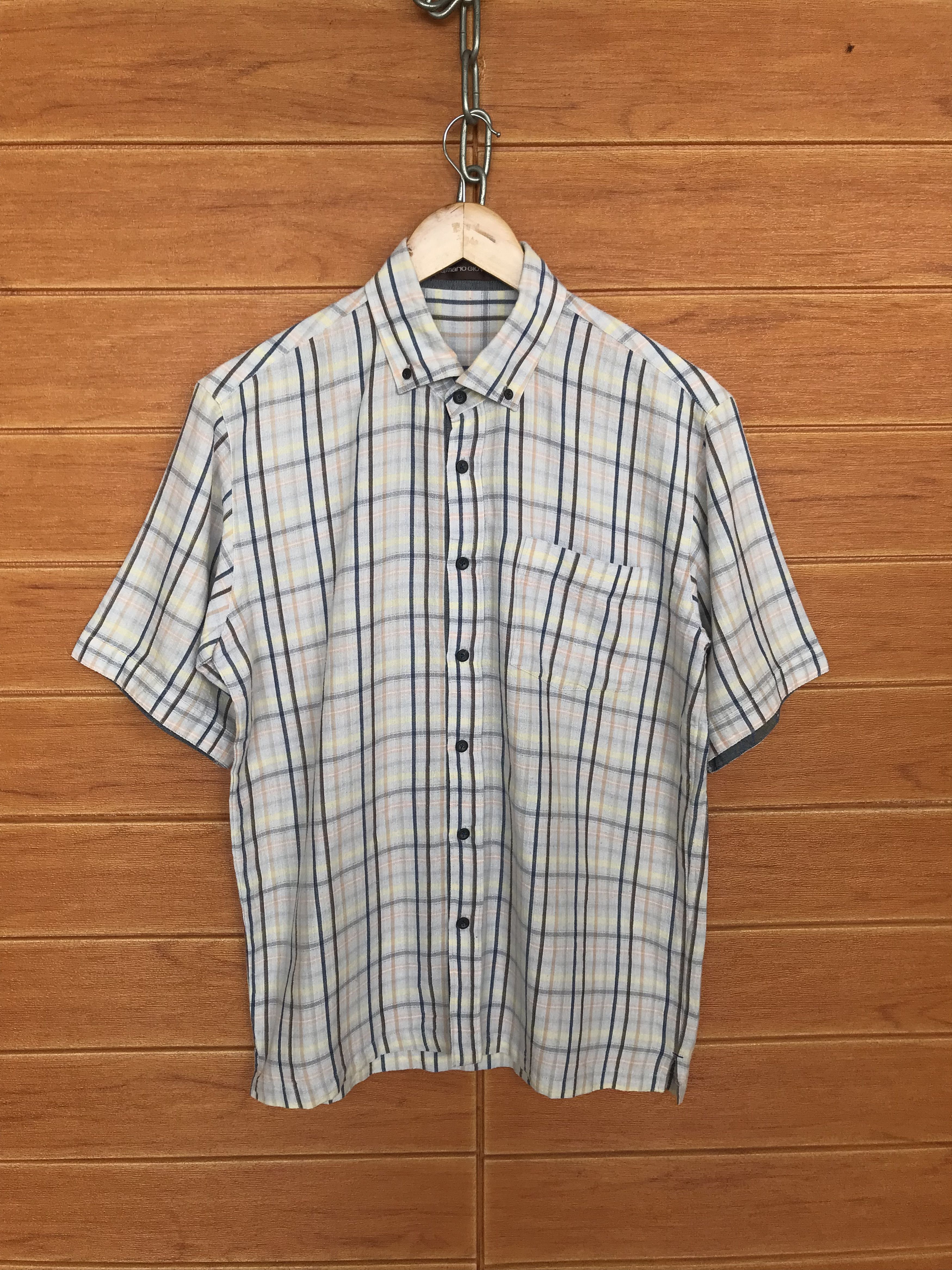 Vintage Vintage MARIO GIOVANNI Checkered Plaid Button Down Shirt Size US M / EU 48-50 / 2 - 2 Thumbnail