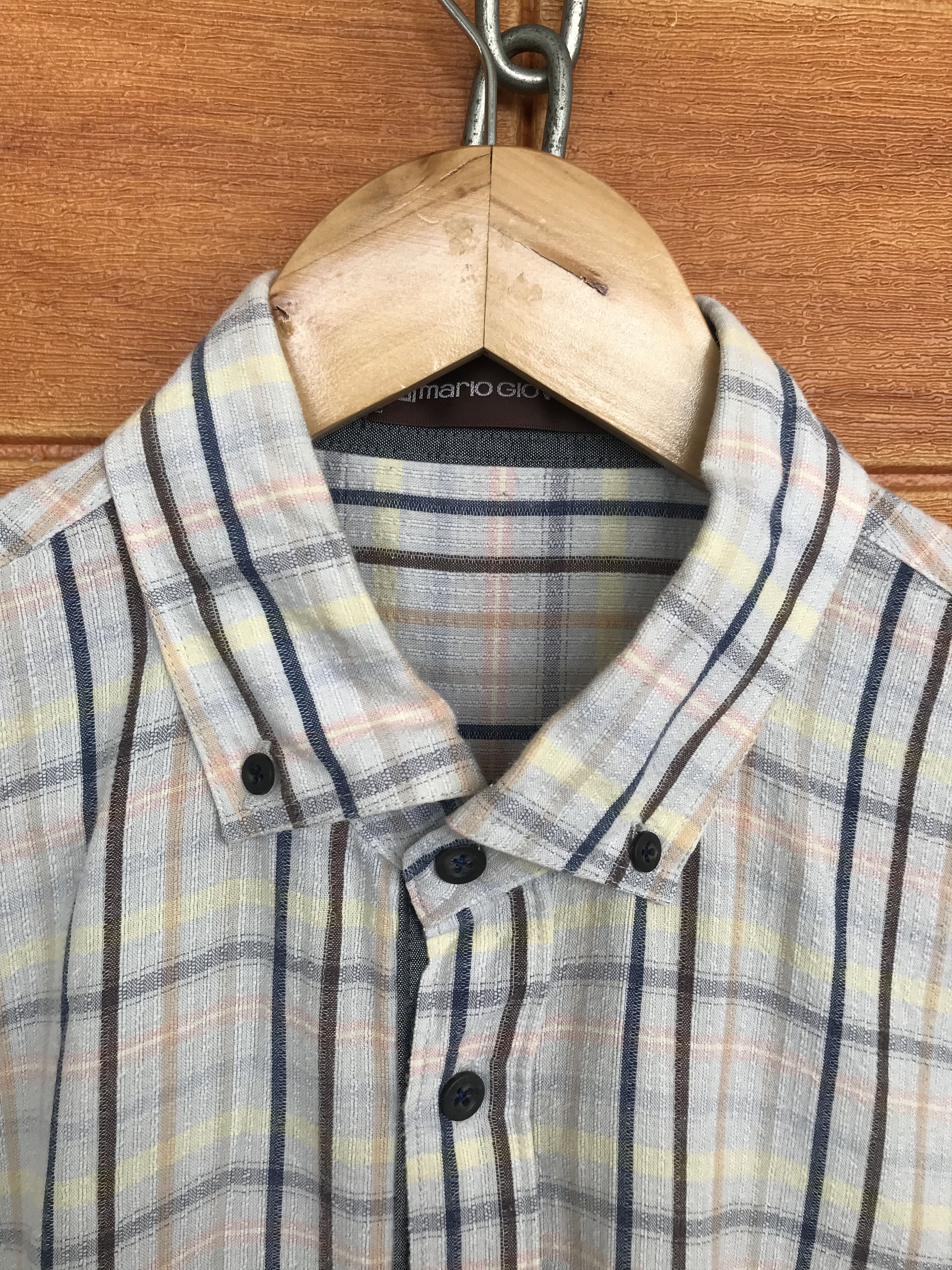 Vintage Vintage MARIO GIOVANNI Checkered Plaid Button Down Shirt Size US M / EU 48-50 / 2 - 3 Thumbnail