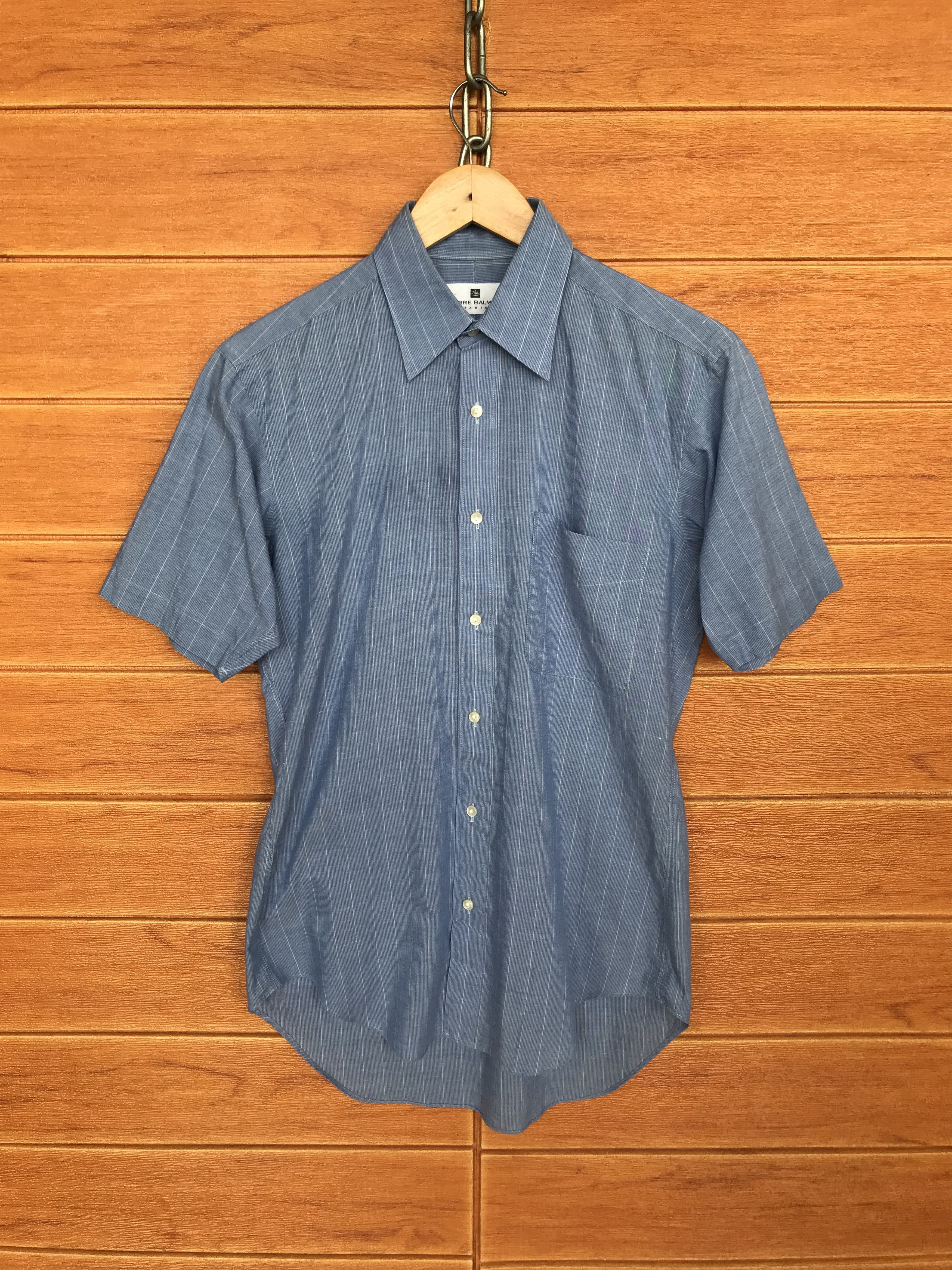 Vintage PIERRE BALMAIN PARIS Striped Button Up Shirt