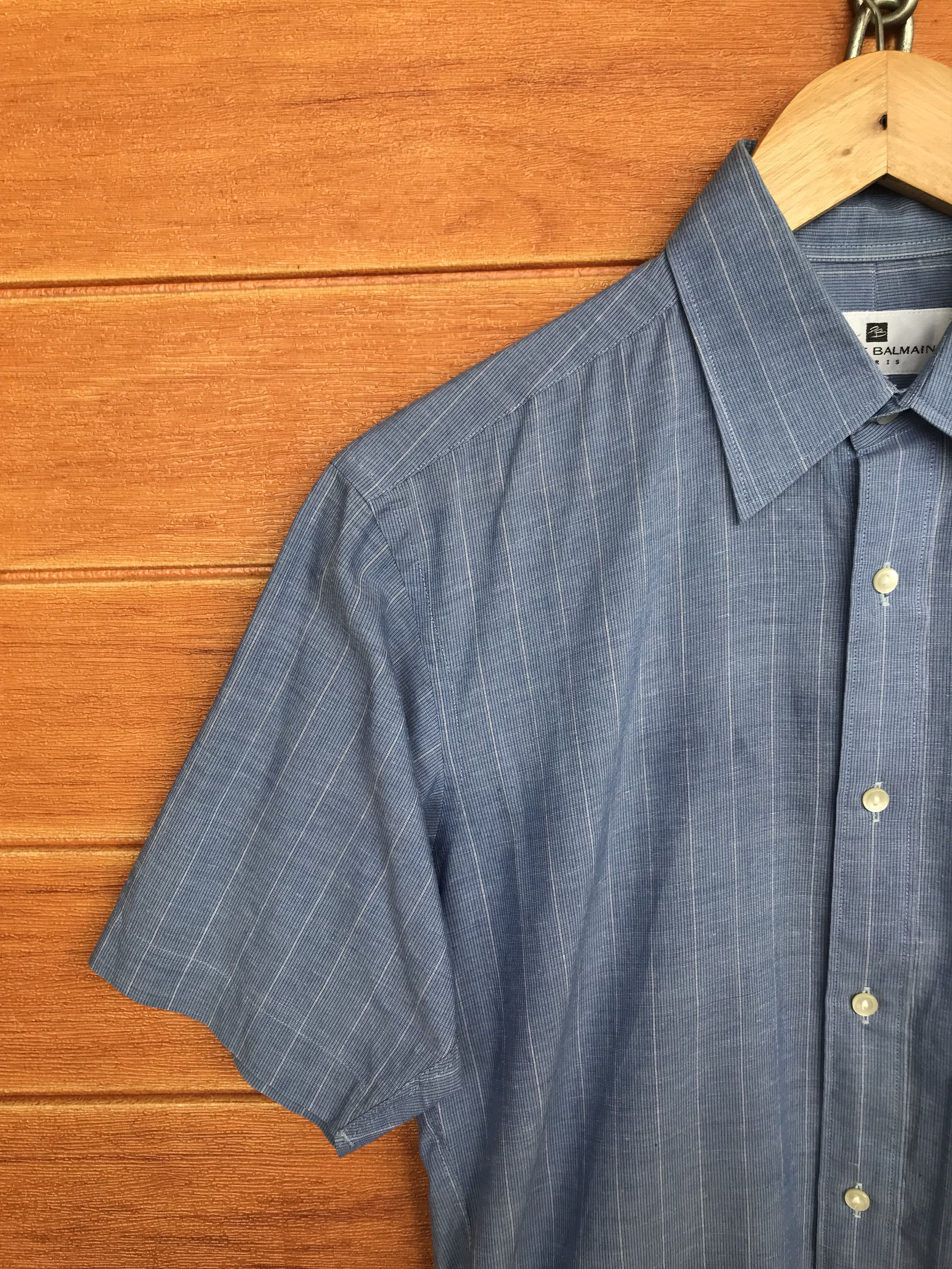 Pierre Balmain × Vintage Vintage PIERRE BALMAIN PARIS Striped Button Up Shirt Size US S / EU 44-46 / 1 - 4 Thumbnail
