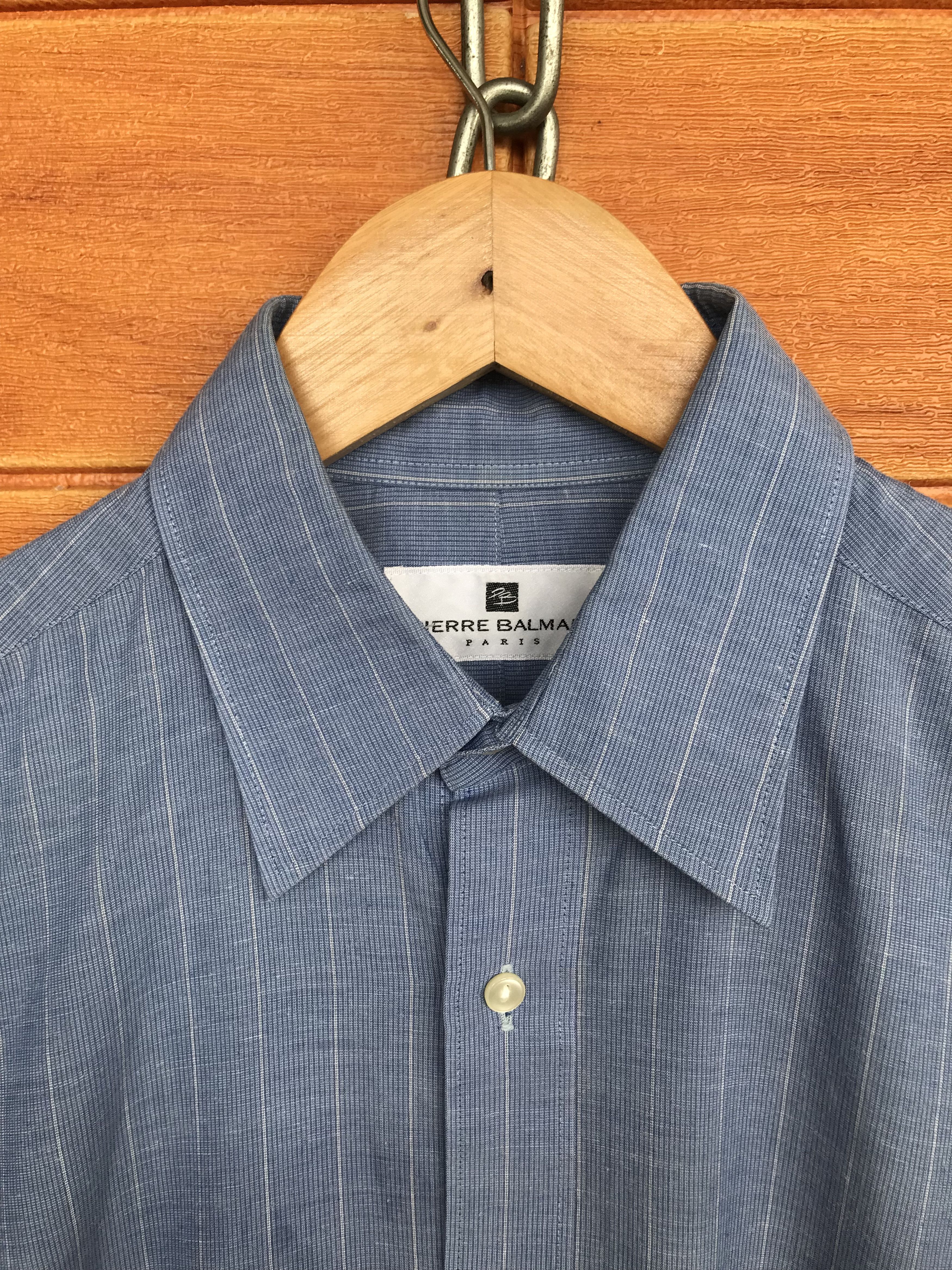Pierre Balmain × Vintage Vintage PIERRE BALMAIN PARIS Striped Button Up Shirt Size US S / EU 44-46 / 1 - 2 Thumbnail
