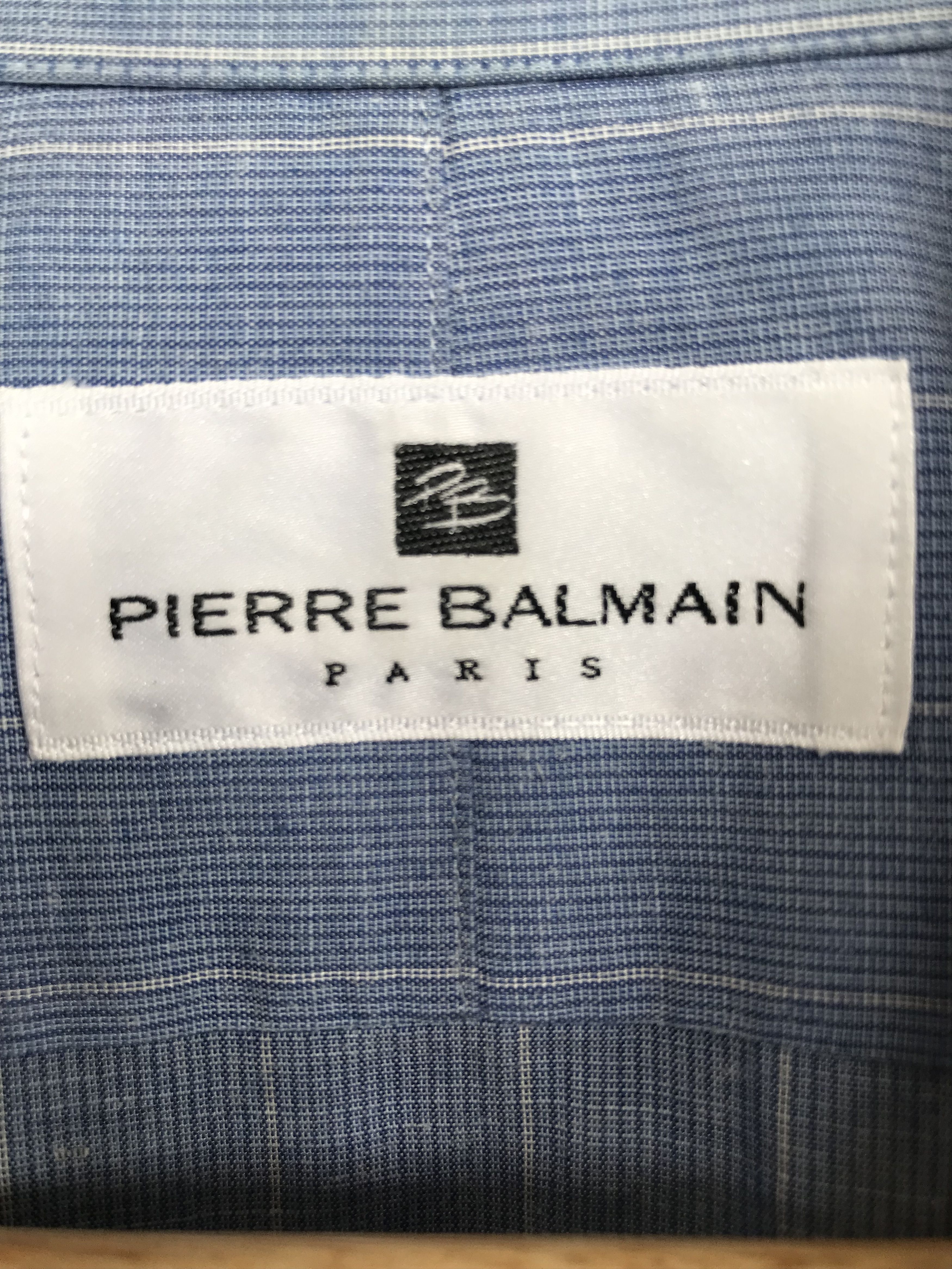 Pierre Balmain × Vintage Vintage PIERRE BALMAIN PARIS Striped Button Up Shirt Size US S / EU 44-46 / 1 - 8 Thumbnail