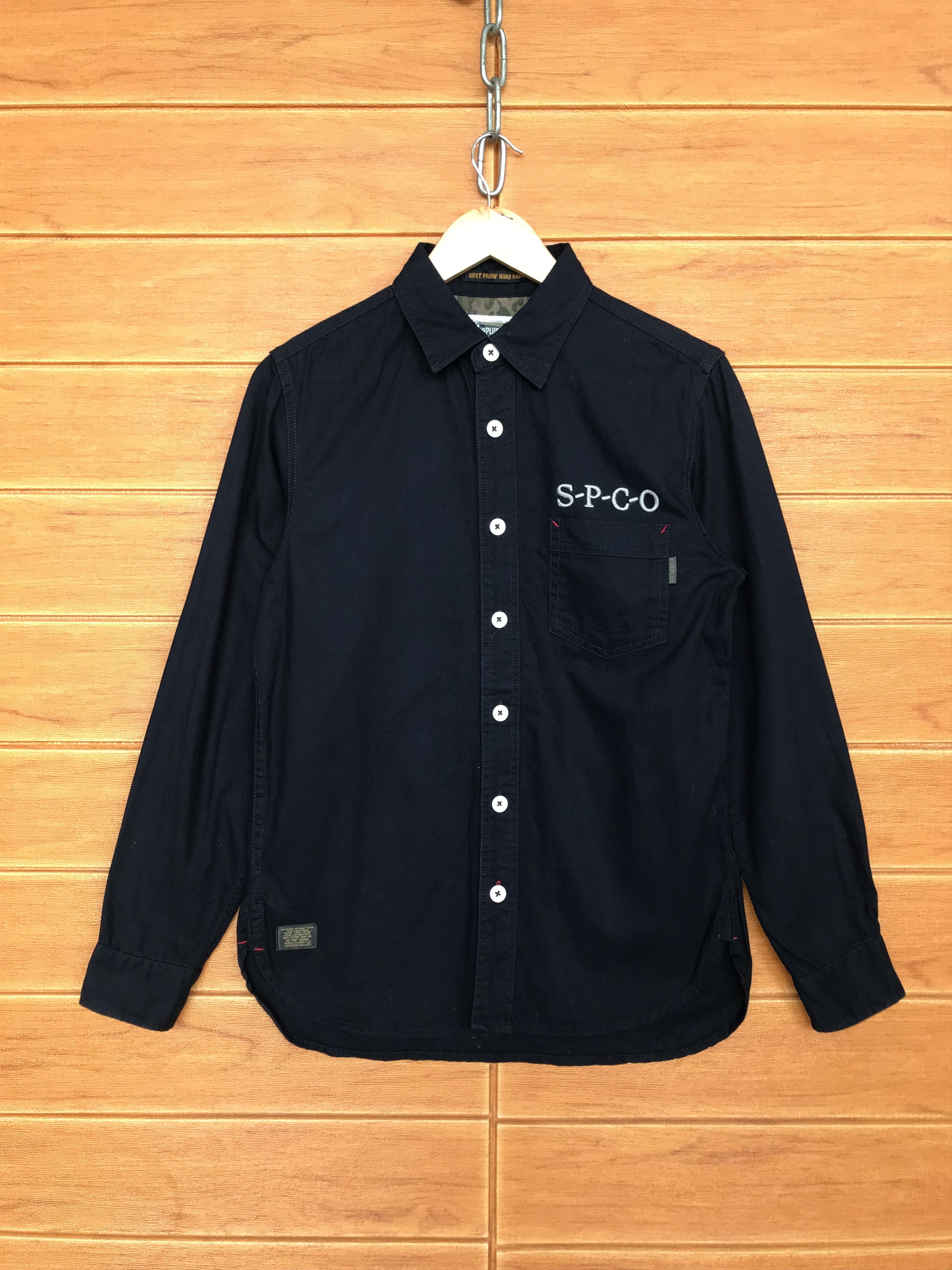 Japanese Brand SURPLUS S-P-C-O Craftsmen Button Up Shirt Size US M / EU 48-50 / 2 - 1 Thumbnail