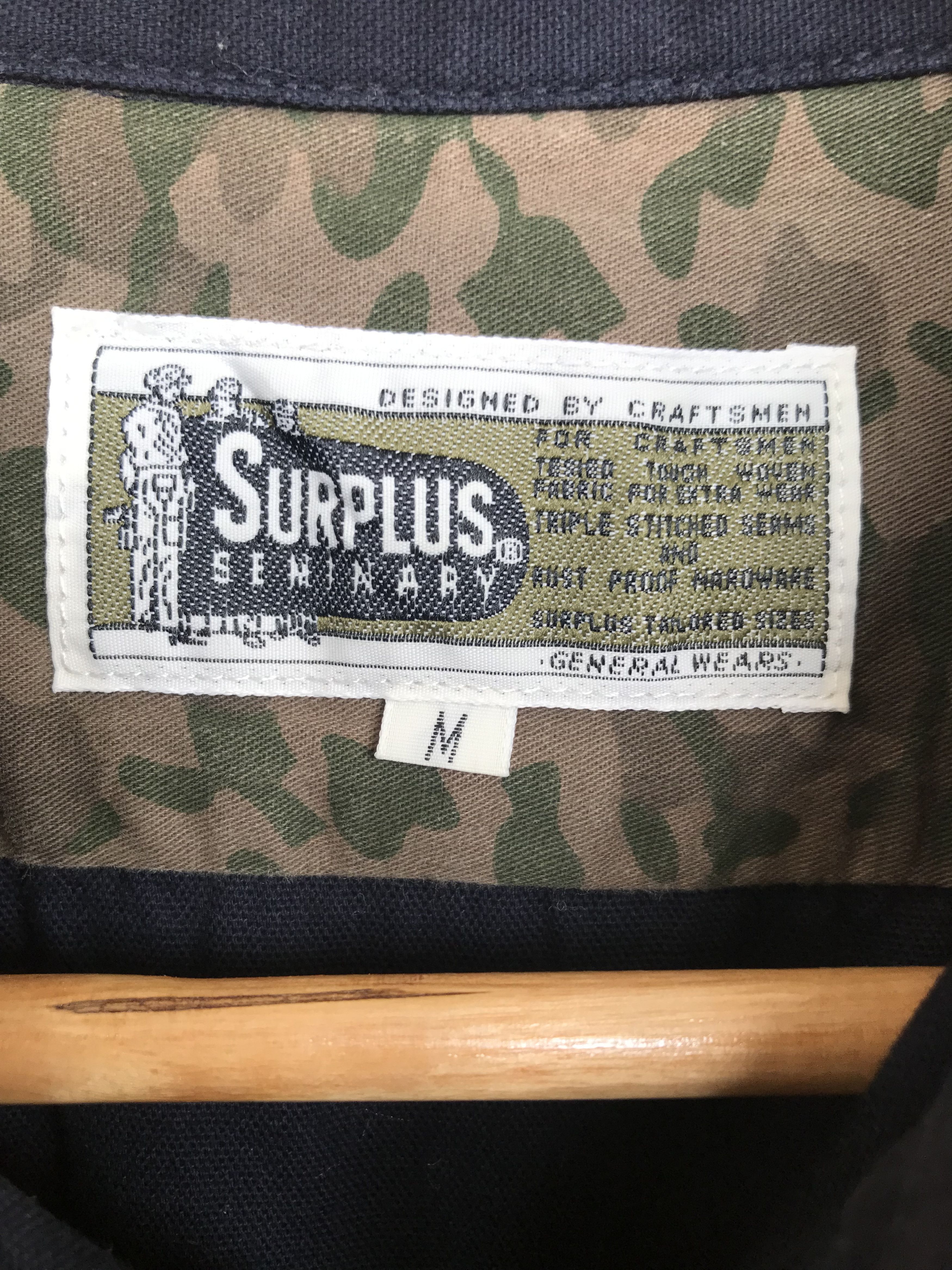 Japanese Brand SURPLUS S-P-C-O Craftsmen Button Up Shirt Size US M / EU 48-50 / 2 - 12 Thumbnail