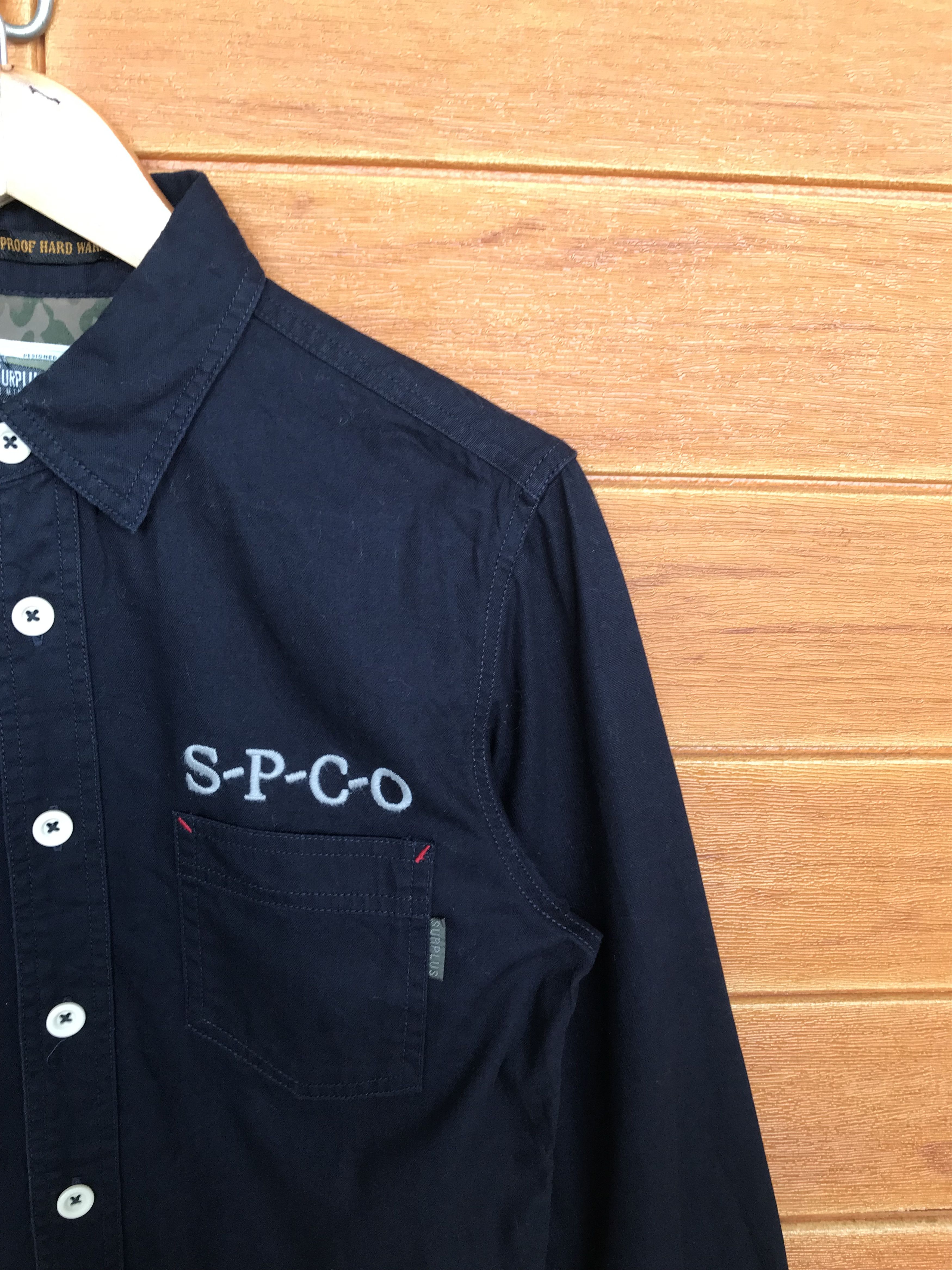 Japanese Brand SURPLUS S-P-C-O Craftsmen Button Up Shirt Size US M / EU 48-50 / 2 - 3 Thumbnail