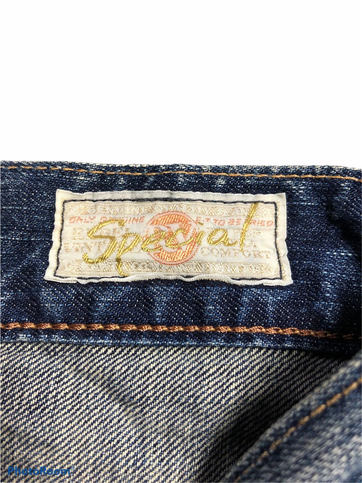 Edwin ⚡️RARE⚡️Edwin 503RV SPECIAL Rebel Vintage Painted Denim Size US 33 - 5 Thumbnail