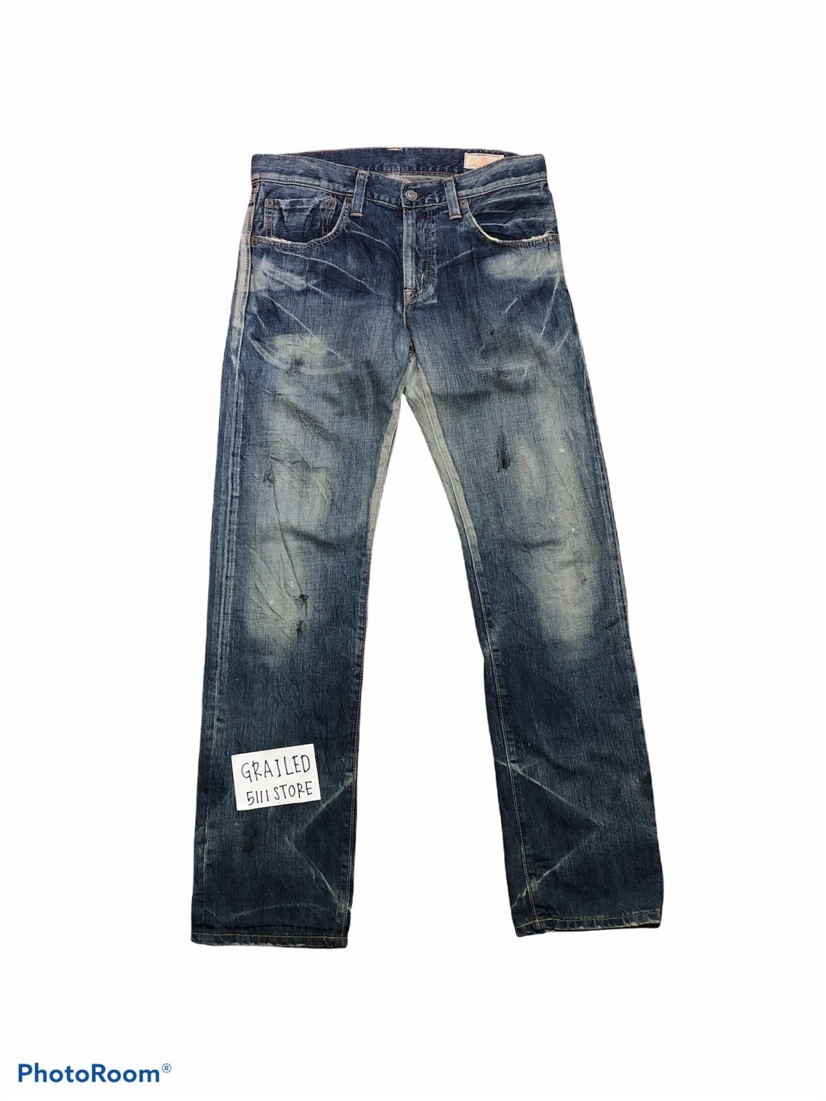 Edwin ⚡️RARE⚡️Edwin 503RV SPECIAL Rebel Vintage Painted Denim Size US 33 - 1 Thumbnail