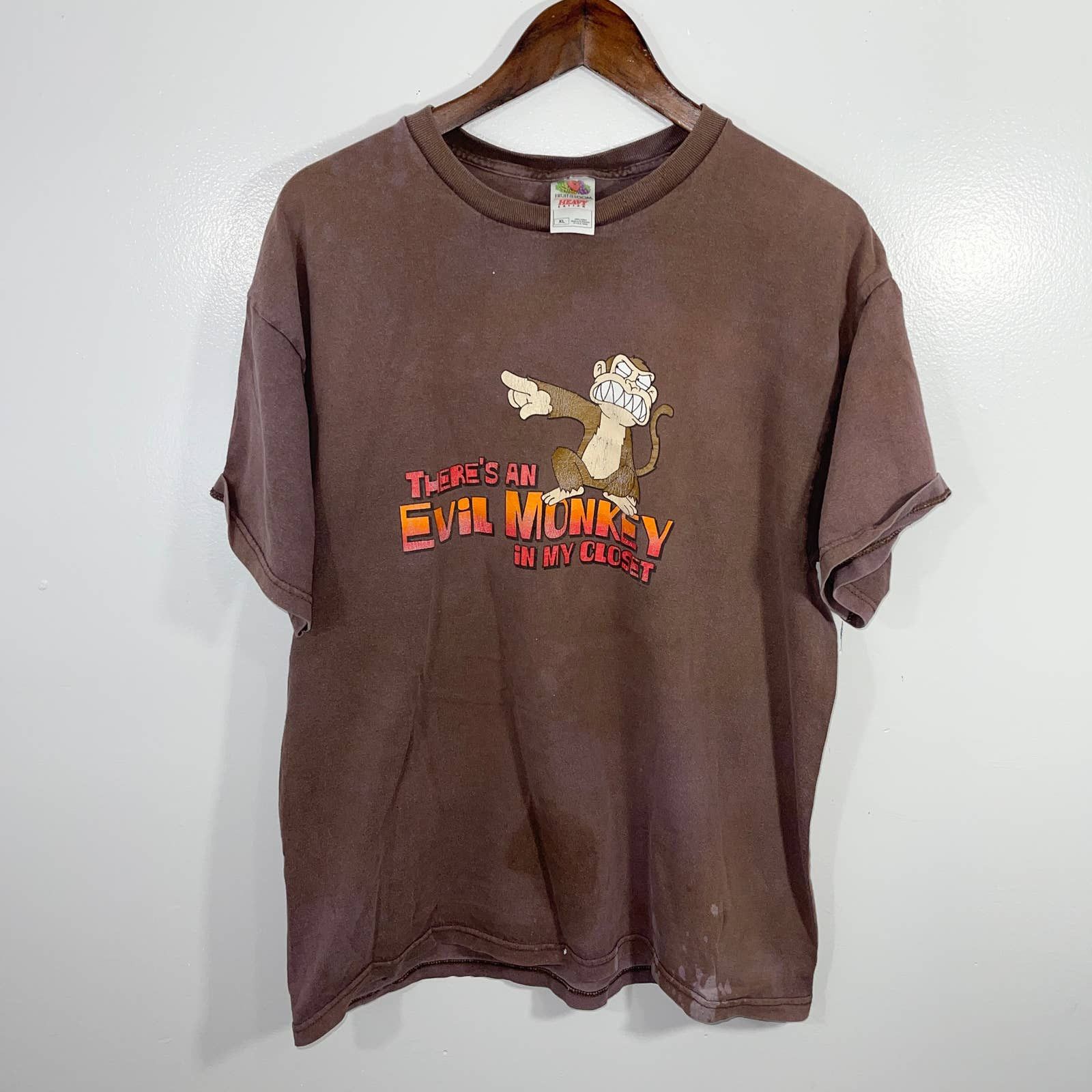 Fruit Of The Loom VINTAGE 2000s Y2K Family Guy Evil Monkey Shirt | Grailed