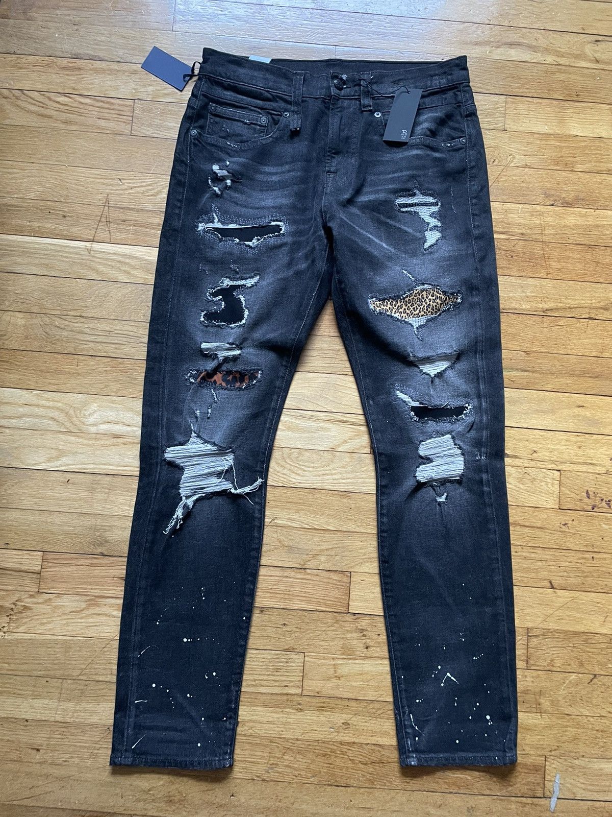 R13 R13 distressed leopard print pants Size US 30 / EU 46 - 2 Thumbnail