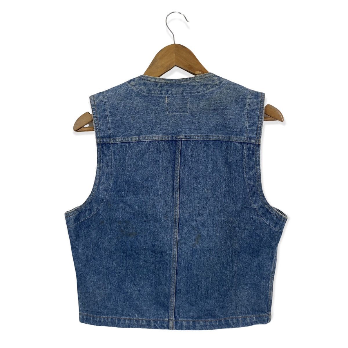 Vintage WRANGLER DENIM VEST JACKET Size US S / EU 44-46 / 1 - 2 Thumbnail