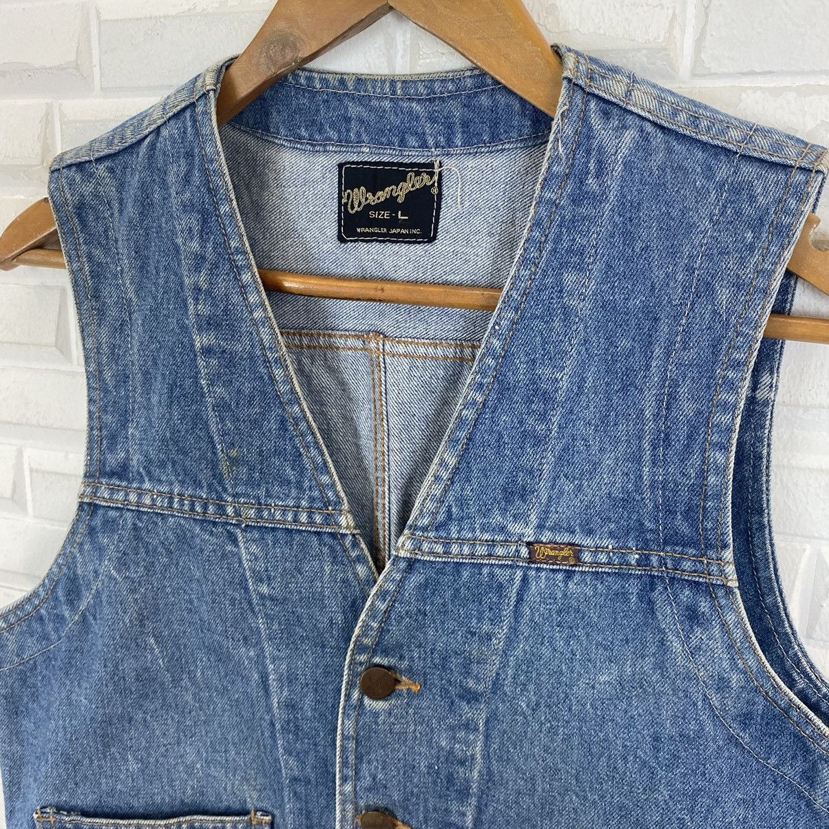 Vintage WRANGLER DENIM VEST JACKET Size US S / EU 44-46 / 1 - 5 Thumbnail