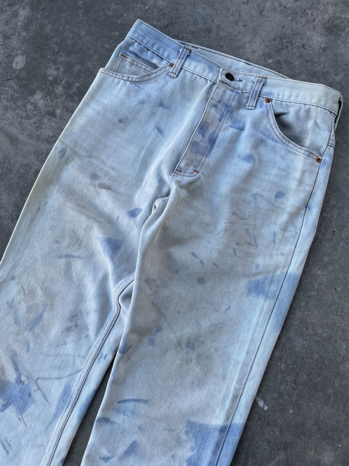 Vintage Vintage 70’s Sun Bleached Denim Jeans Size 32 Size US 32 / EU 48 - 3 Thumbnail