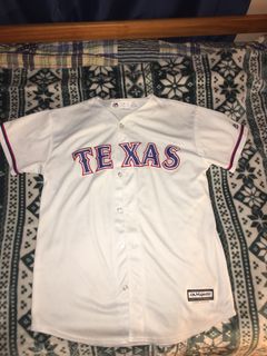 MAJESTIC  IVAN RODRIGUEZ Texas Rangers 1980's Cooperstown Baseball Jersey