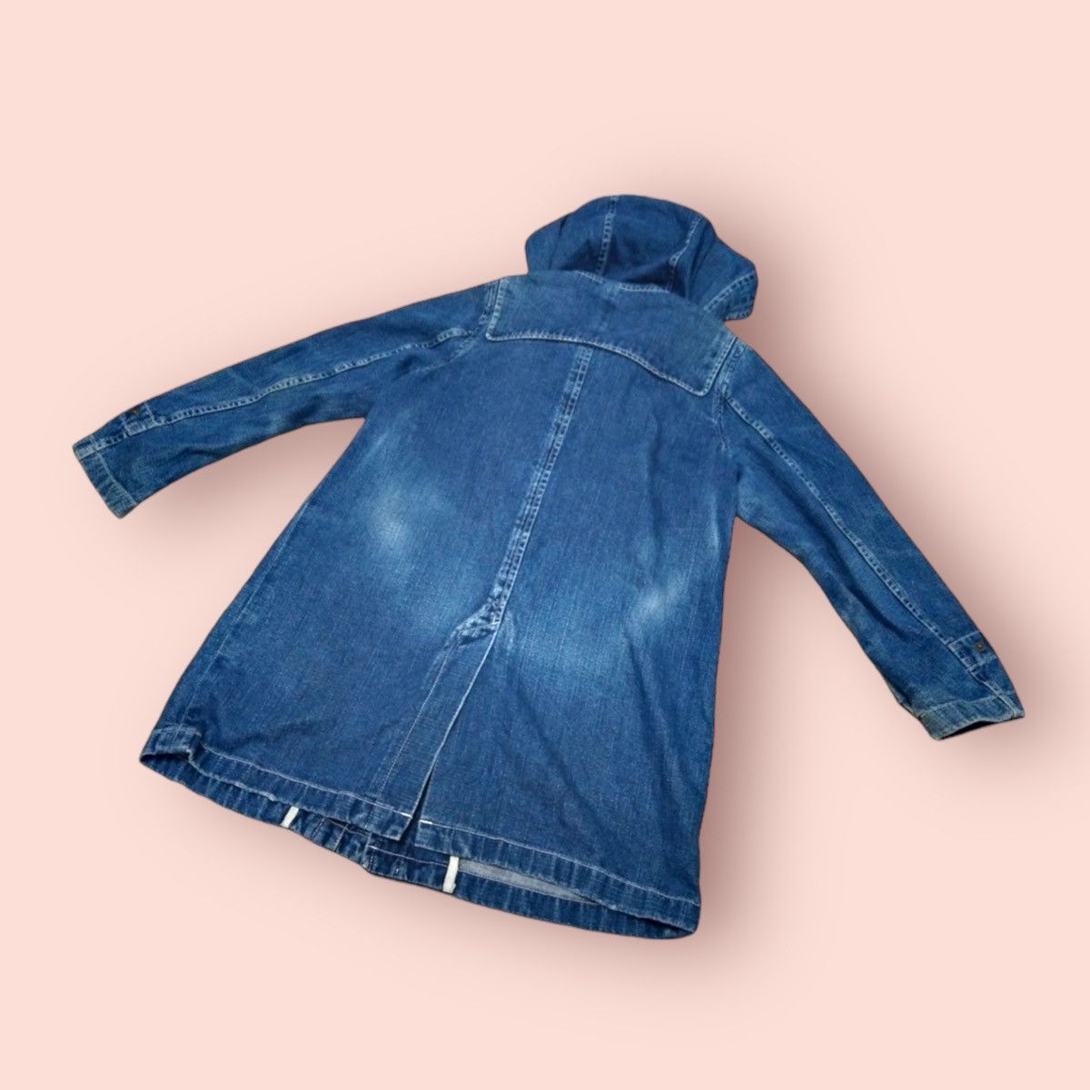 Edition Japan × Japanese Brand VINTAGE RNA INC. LEATHER PEA DENIM PARKA Size US M / EU 48-50 / 2 - 10 Thumbnail