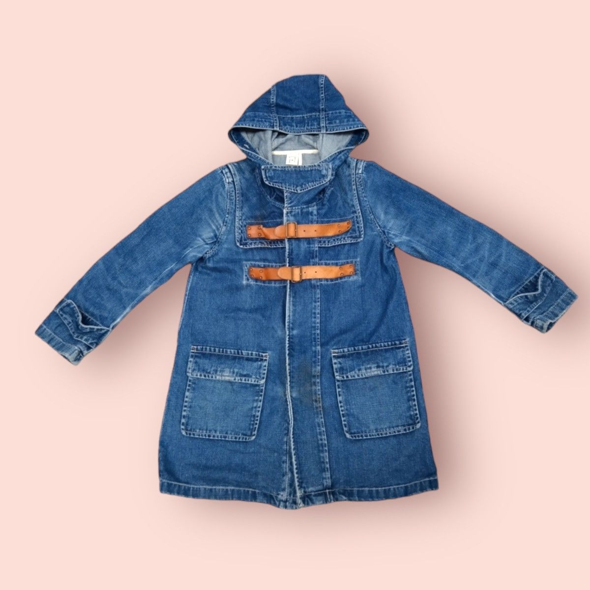 Edition Japan × Japanese Brand VINTAGE RNA INC. LEATHER PEA DENIM PARKA Size US M / EU 48-50 / 2 - 20 Thumbnail