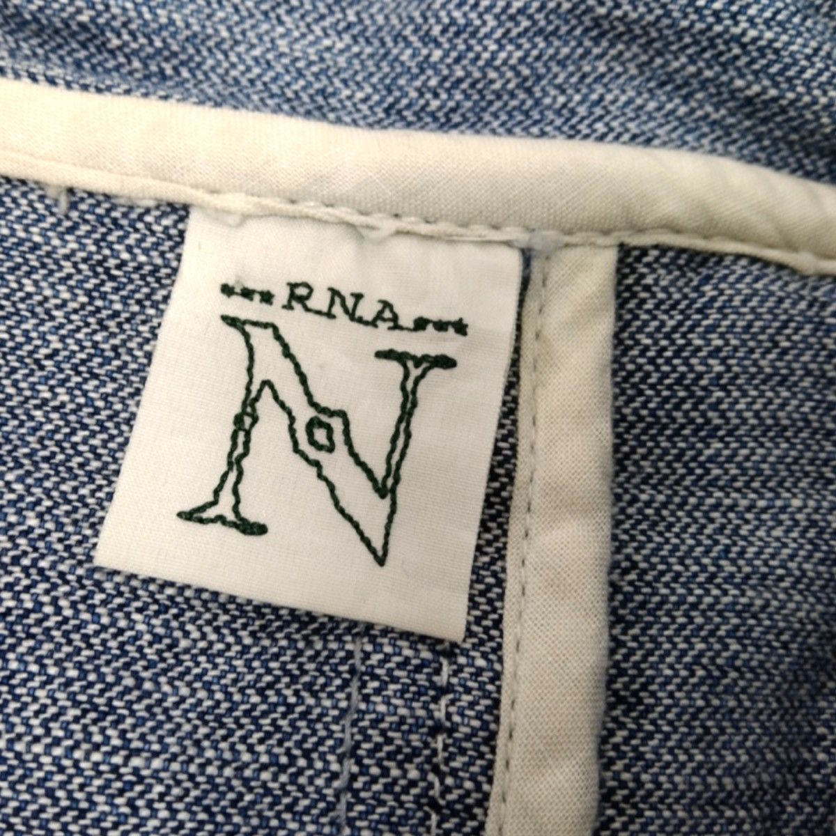 Edition Japan × Japanese Brand VINTAGE RNA INC. LEATHER PEA DENIM PARKA Size US M / EU 48-50 / 2 - 17 Thumbnail