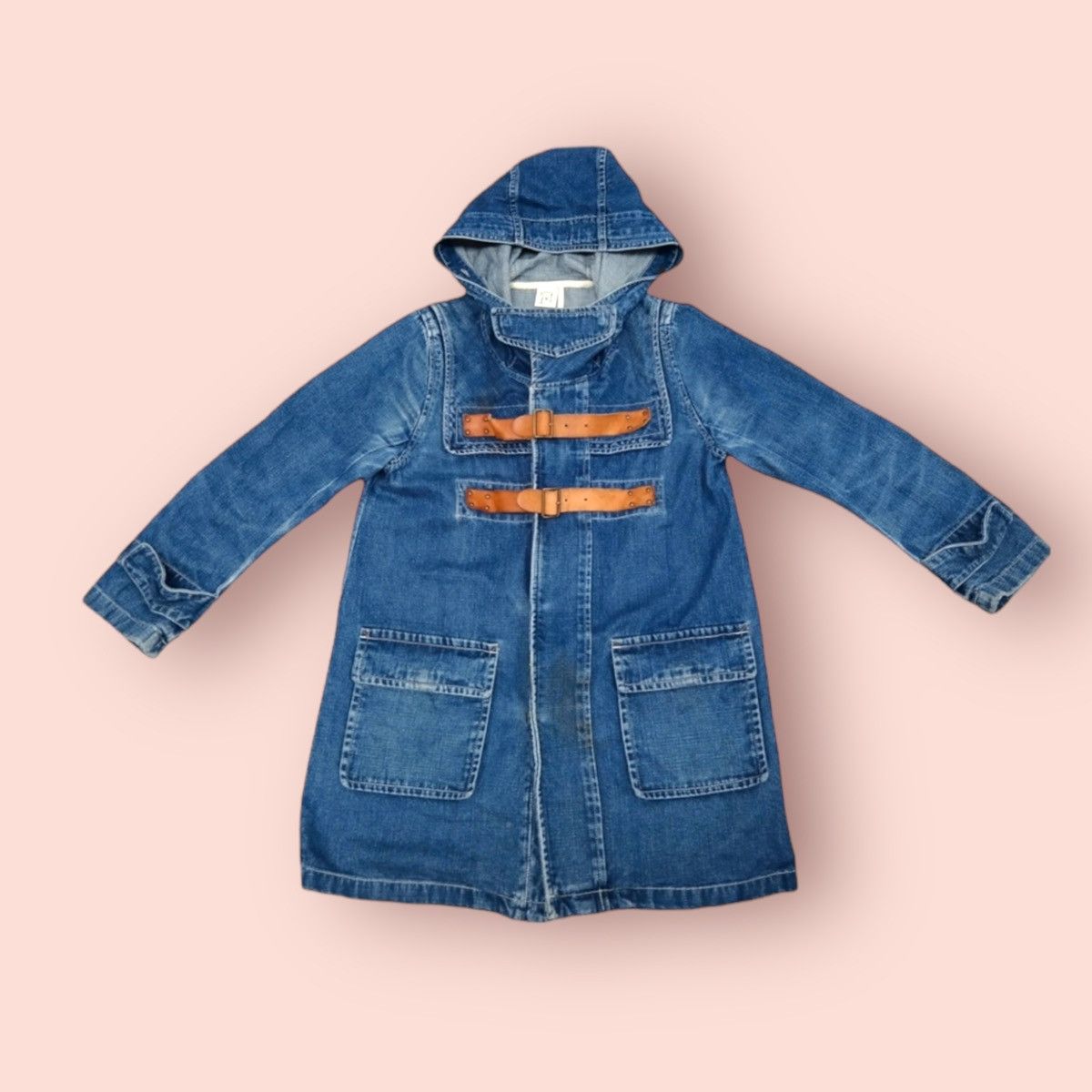 Edition Japan × Japanese Brand VINTAGE RNA INC. LEATHER PEA DENIM PARKA Size US M / EU 48-50 / 2 - 1 Thumbnail