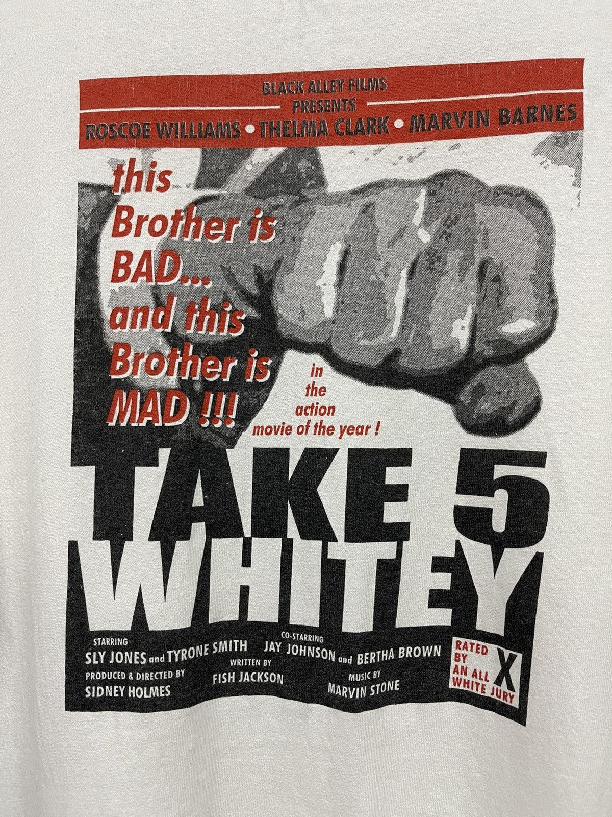 Other Vintage 90s Black History Movie Take 5 Whitey Tee Size US XL / EU 56 / 4 - 1 Thumbnail