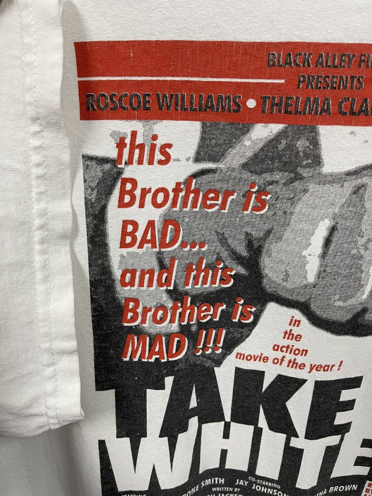 Other Vintage 90s Black History Movie Take 5 Whitey Tee Size US XL / EU 56 / 4 - 6 Thumbnail
