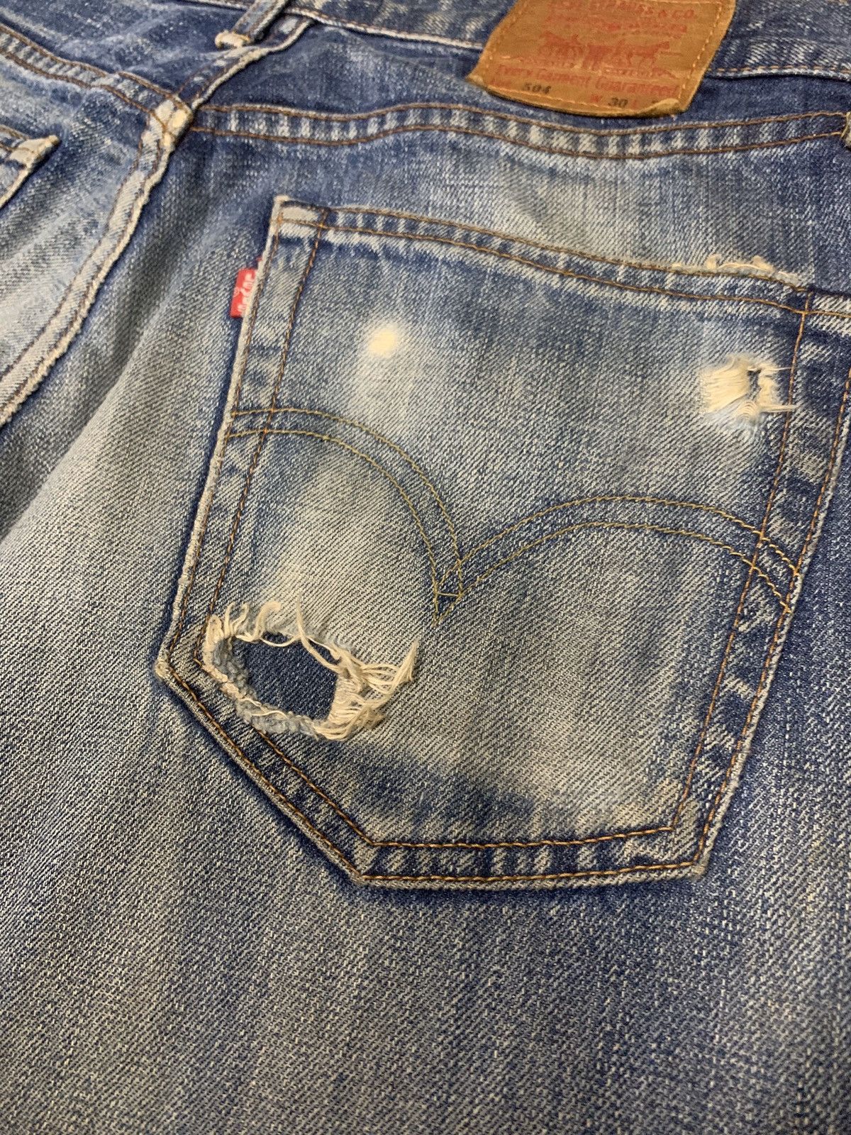Japanese Brand × Levi's Distressed Denim LEVIS 504 Made in Japan x Rare Size US 32 / EU 48 - 3 Thumbnail