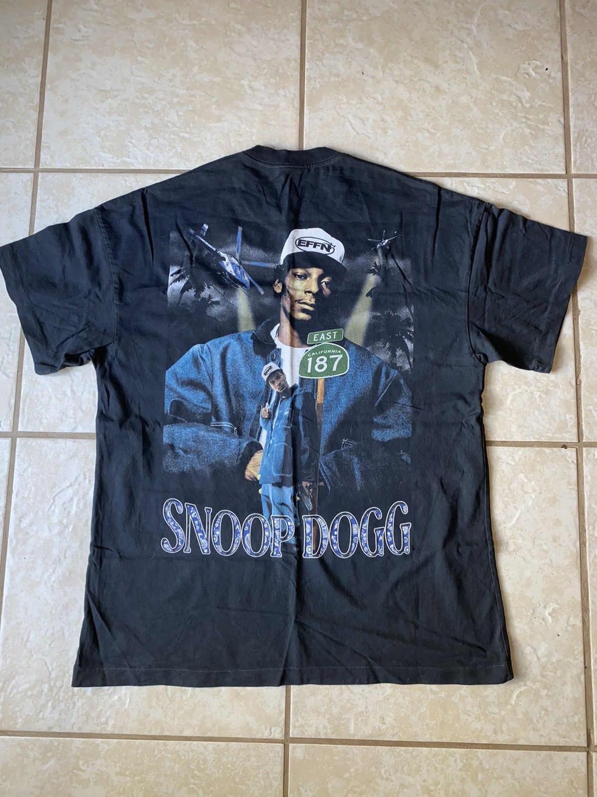 Marino Morwood × Rap Tees × Vintage Effn Clothing Snoop Dogg shirt 
