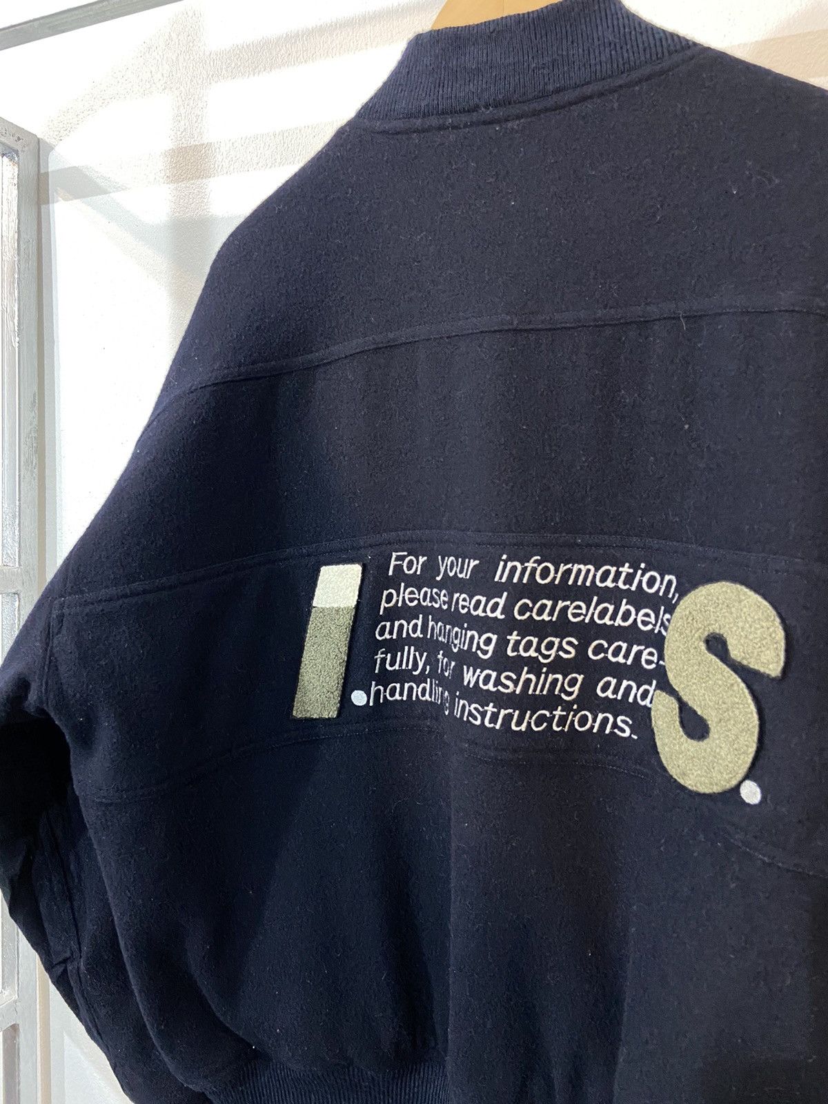 Issey Miyake I.S. Issey Sport Wool Bomber Jacket