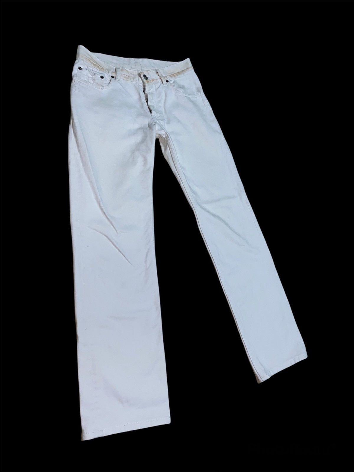Designer × Helmut Lang Archive Piece! Helmut Lang Rusty Broken Denim Size US 30 / EU 46 - 11 Thumbnail