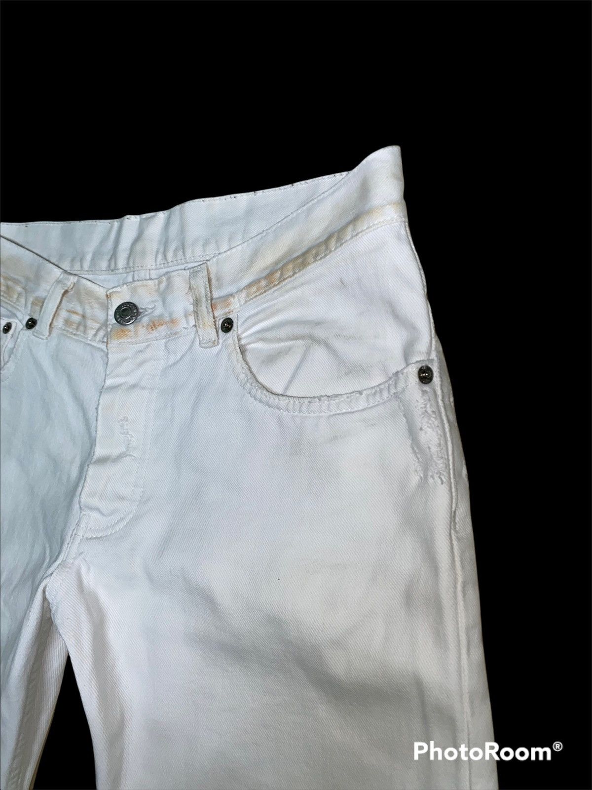Designer × Helmut Lang Archive Piece! Helmut Lang Rusty Broken Denim Size US 30 / EU 46 - 4 Thumbnail