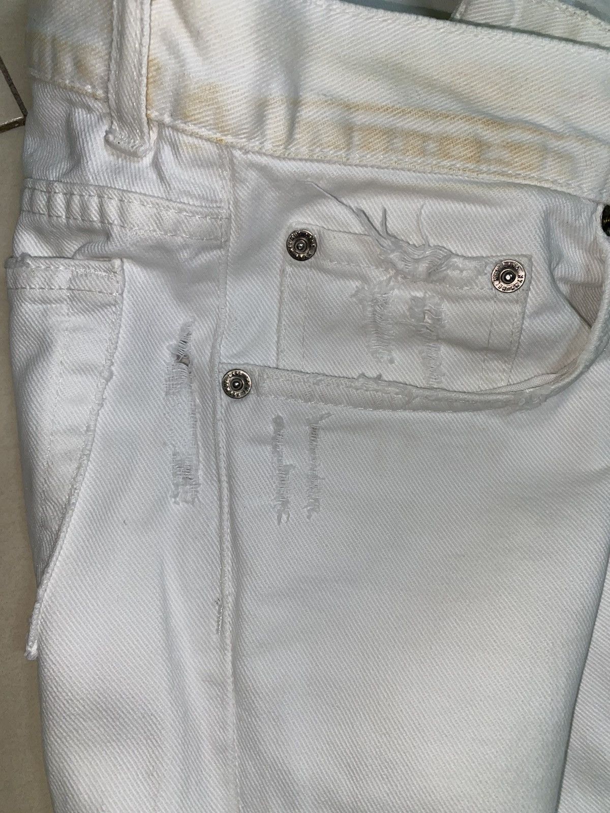 Designer × Helmut Lang Archive Piece! Helmut Lang Rusty Broken Denim Size US 30 / EU 46 - 9 Thumbnail