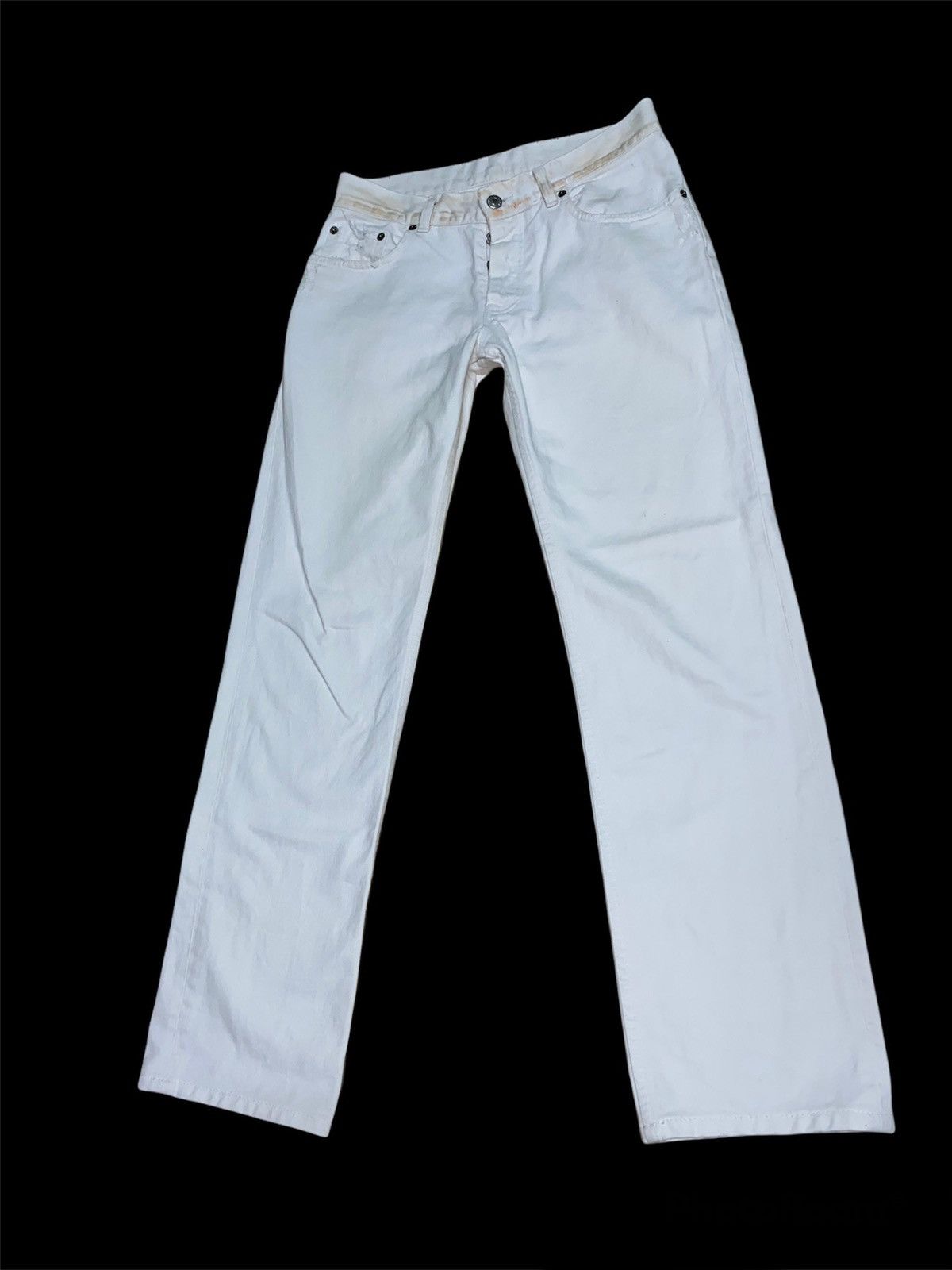 Designer × Helmut Lang Archive Piece! Helmut Lang Rusty Broken Denim Size US 30 / EU 46 - 10 Thumbnail