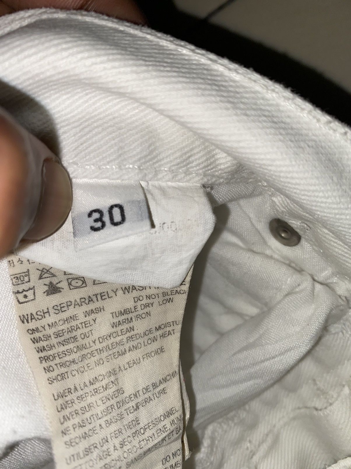 Designer × Helmut Lang Archive Piece! Helmut Lang Rusty Broken Denim Size US 30 / EU 46 - 18 Thumbnail